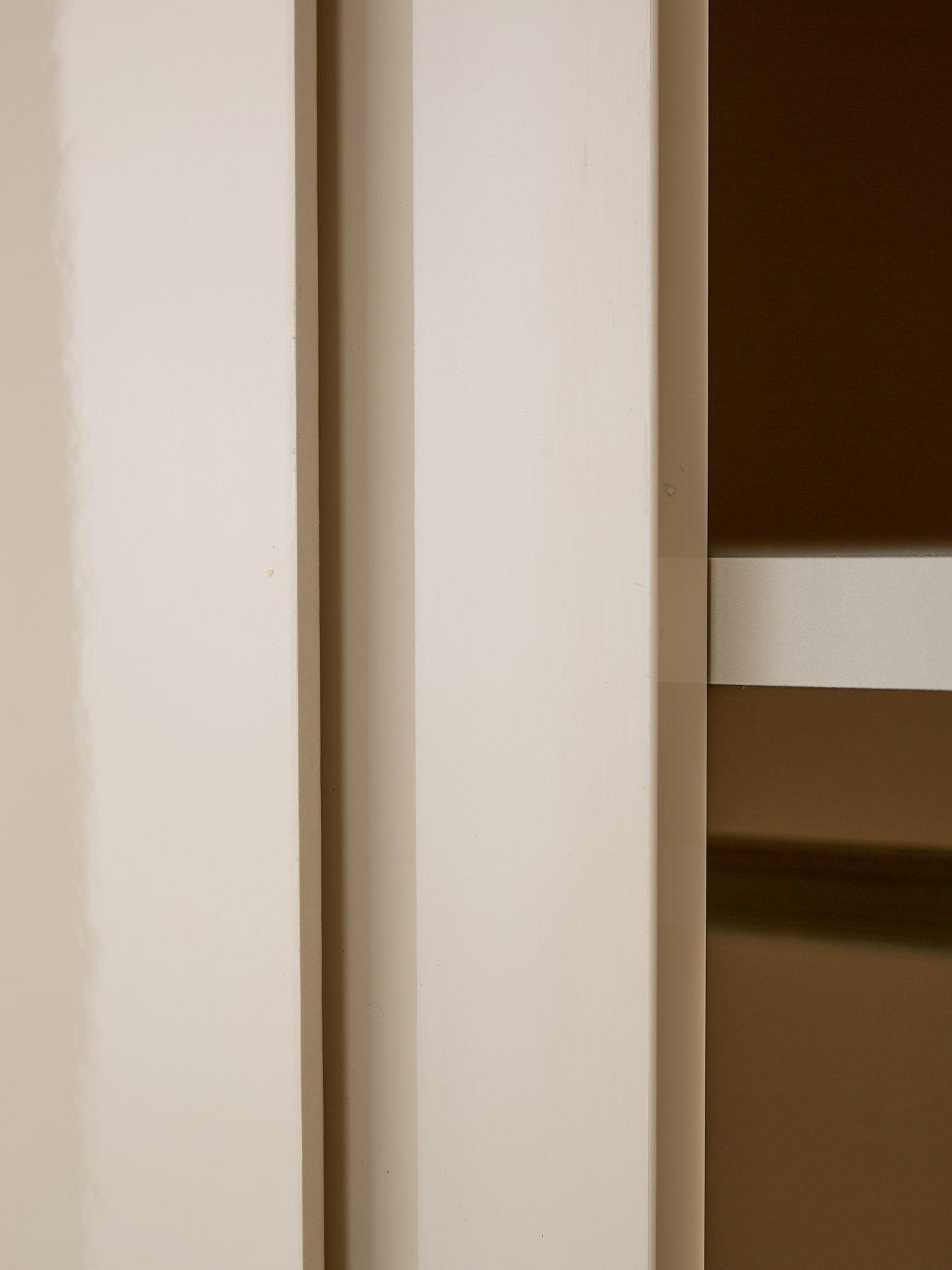 Image 5 of 7 of The Very Collection Layton Gloss 2 Door Wardrobe - Oatmeal