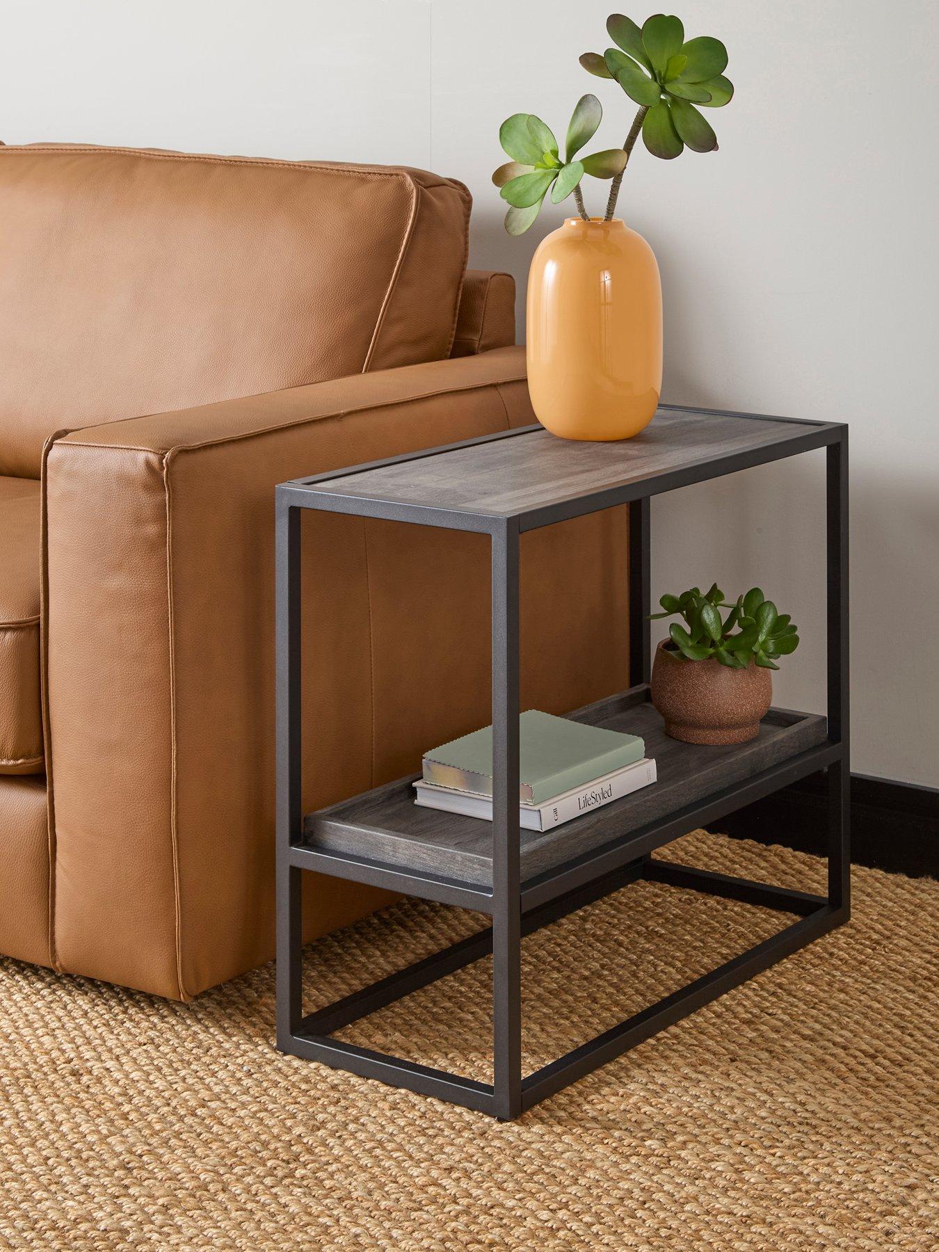Image 1 of 7 of The Very Collection Harlem End Table - Black Oak - FSC&reg; Certified