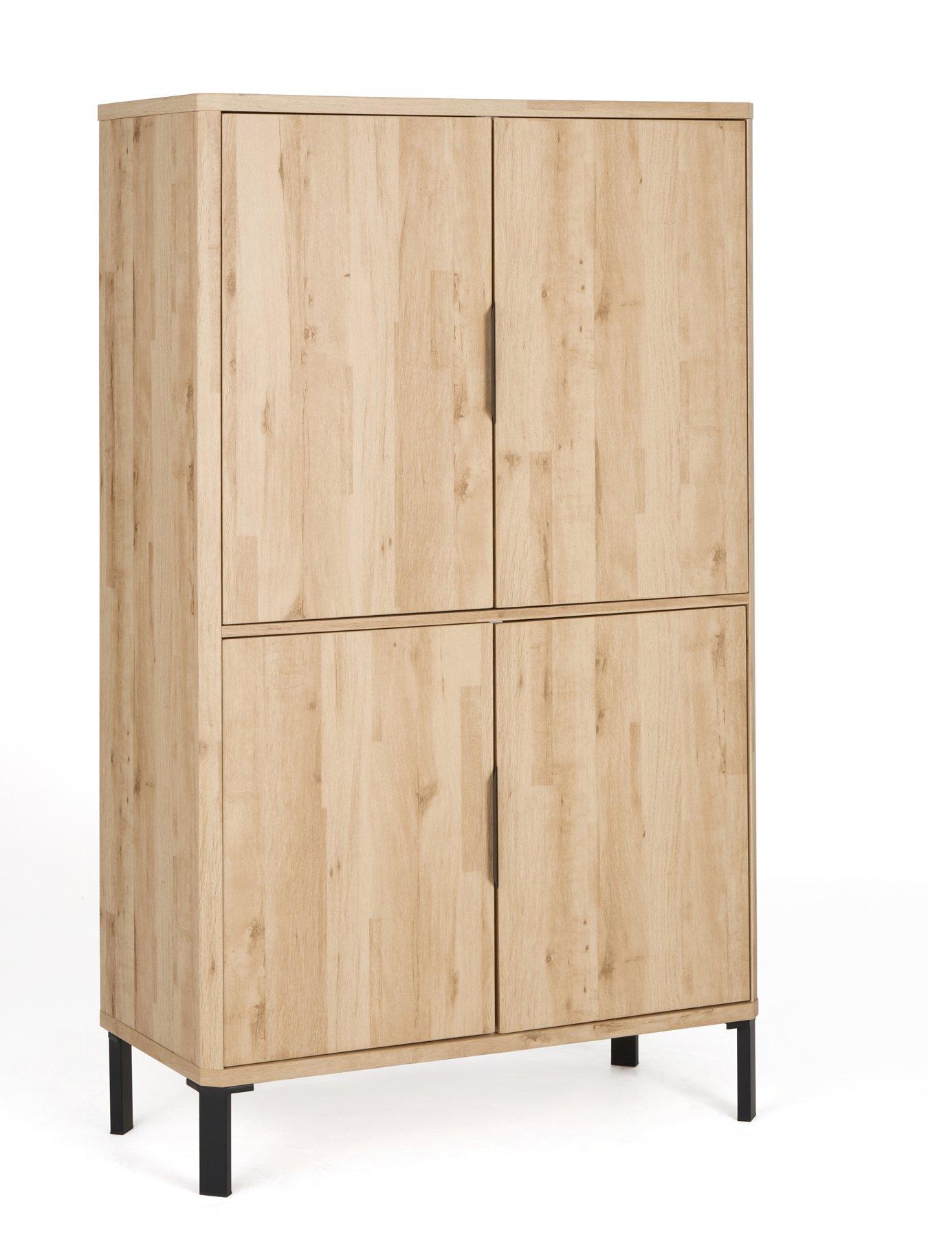 Image 4 of 7 of The Very Collection Harlem Hidden Cupboard&nbsp;Desk - Light Oak&nbsp;- FSC&reg; Certified