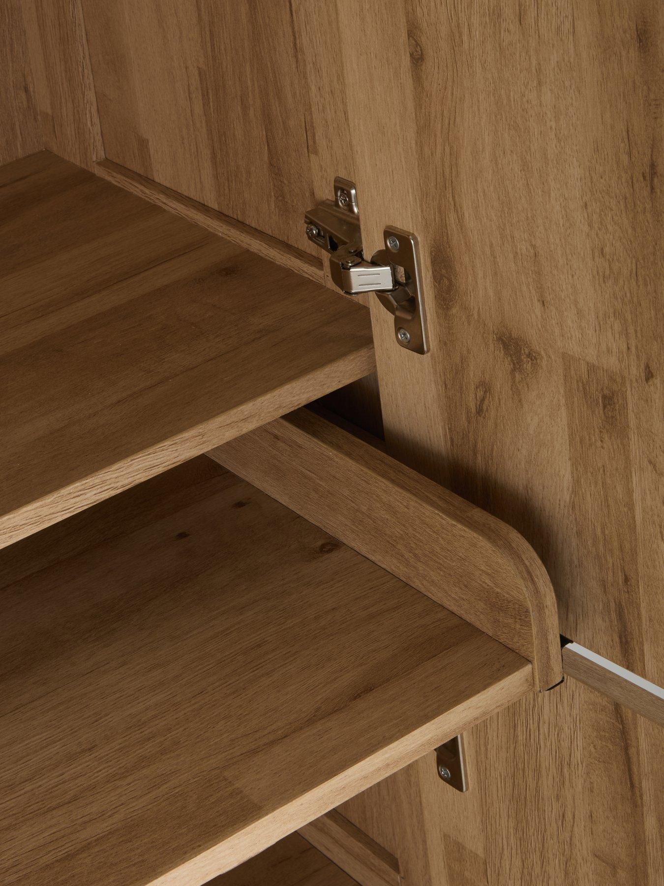 Image 5 of 7 of The Very Collection Harlem Hidden Cupboard&nbsp;Desk - Light Oak&nbsp;- FSC&reg; Certified