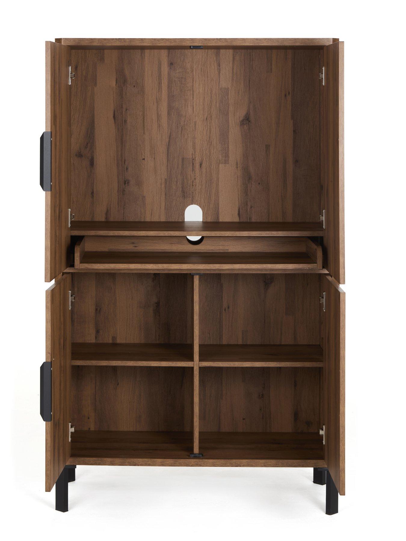 Image 3 of 7 of The Very Collection Harlem Hidden Cupboard&nbsp;Desk - Mid Oak&nbsp;- FSC&reg; Certified
