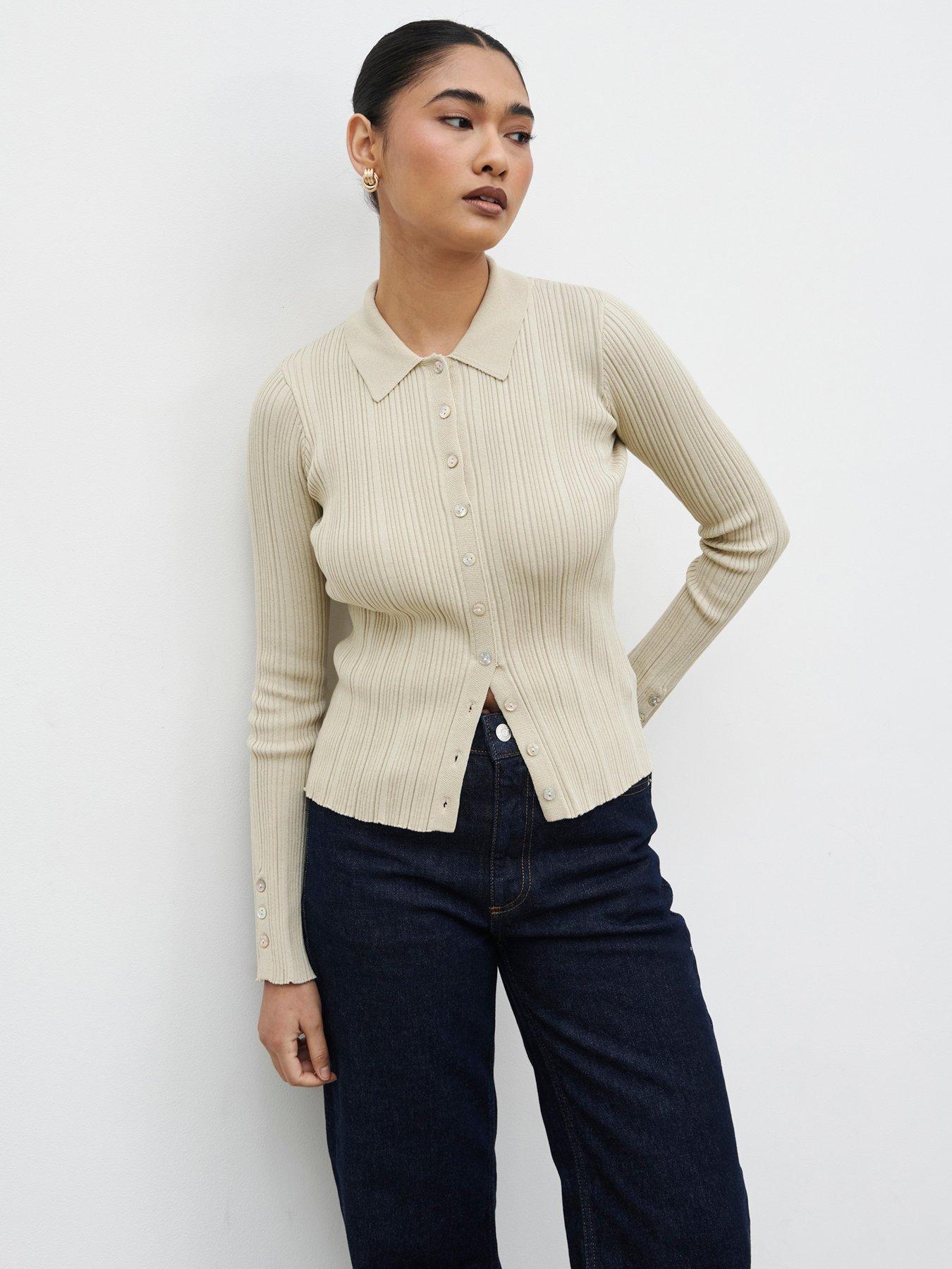 Image 3 of 4 of Pretty Lavish Denver Knit Top - Taupe