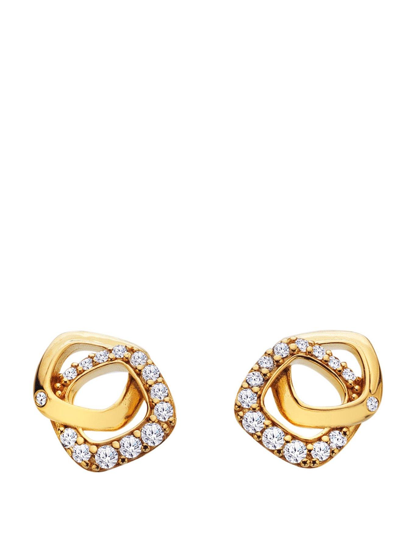 Hot Diamonds Hd X Ge Connected Earrings