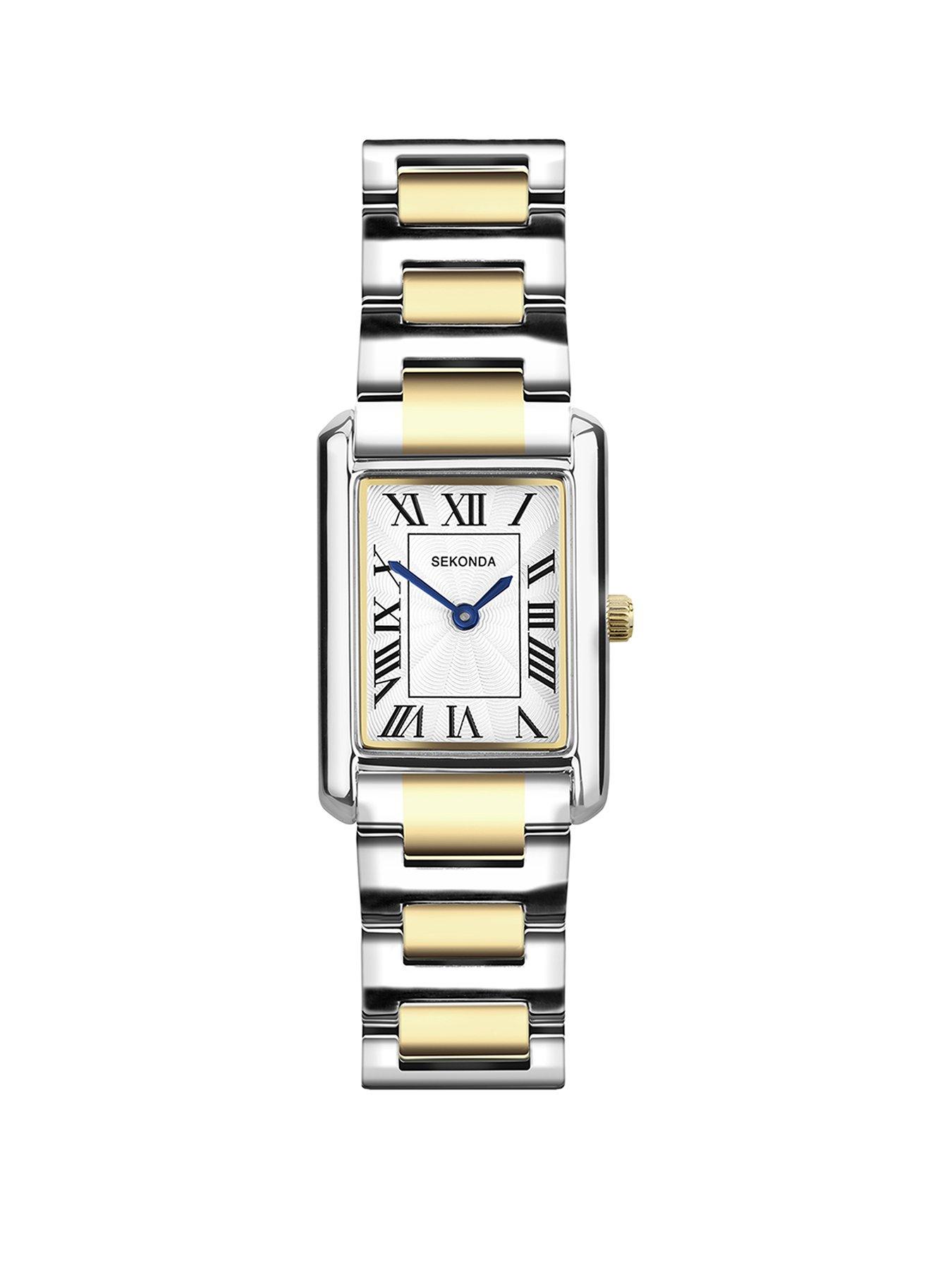 Sekonda Womens Colette Two Tone Alloy Bracelet with White Dial Analogue Watch