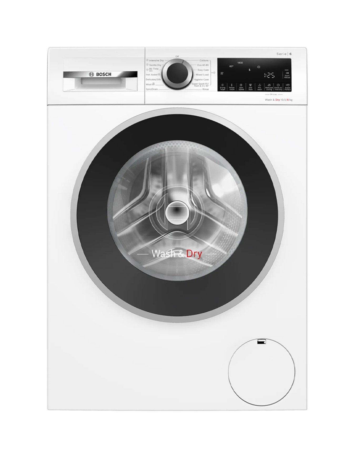 Bosch Series 6 WNG25401GB 10.5kg Wash, 6kg Dry, Wash and Dry 60 minutes Washer Dryer - White - A Rated