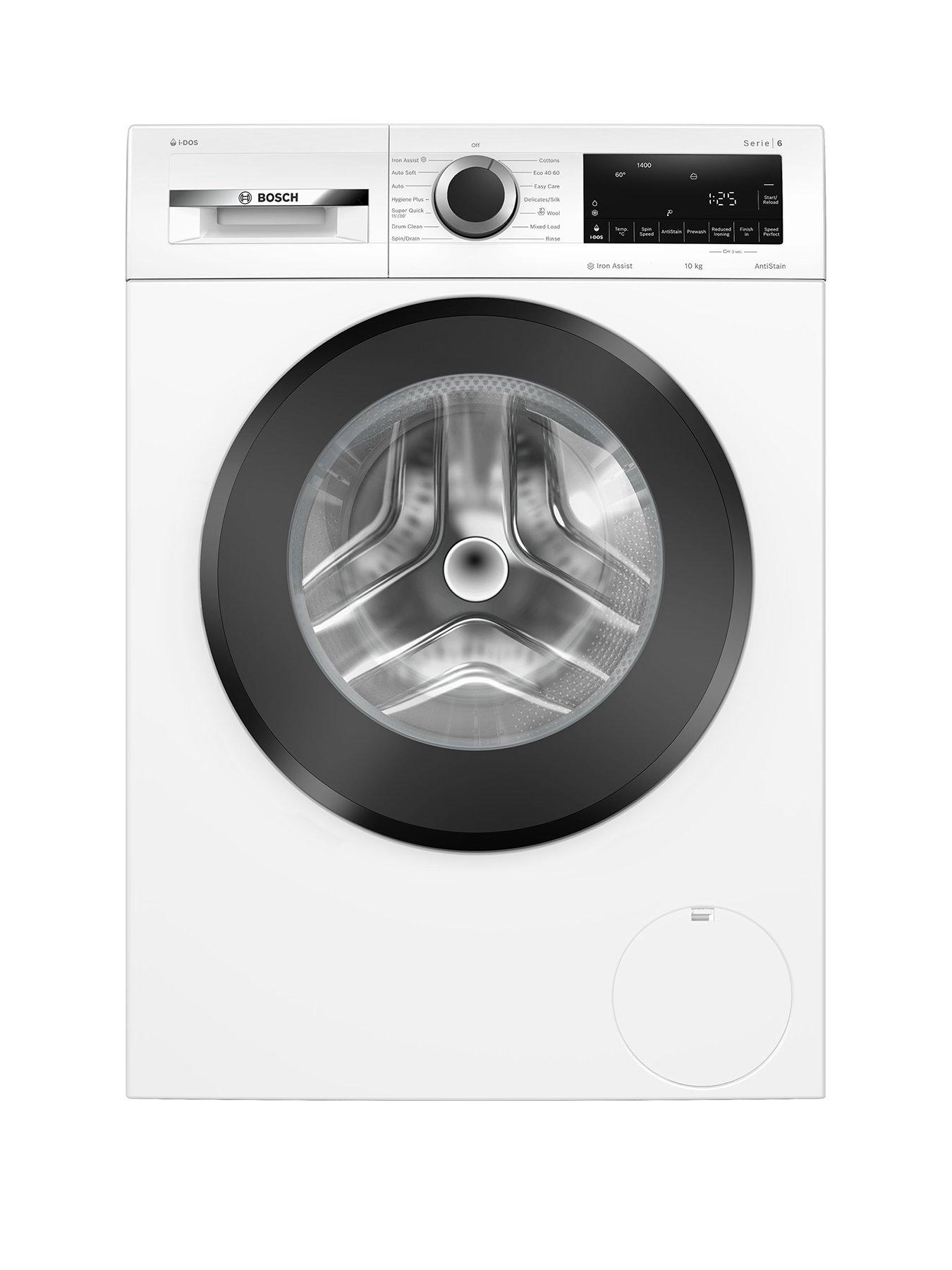 Bosch Series 6 WGG254F1GB iDos, AntiStain, Iron Assist 10 kg 1400 Spin Washing Machine - White