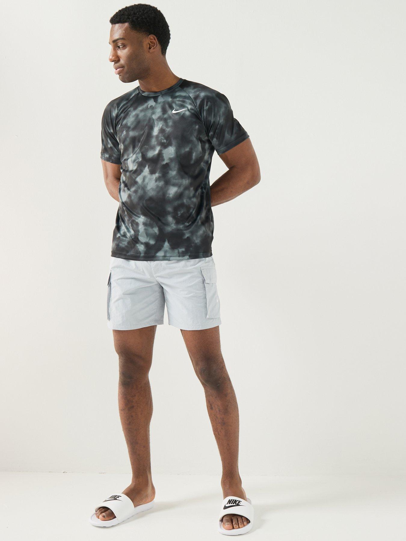 Image 3 of 6 of Nike Mens Short Sleeve Hydroguard T Shirt - Black