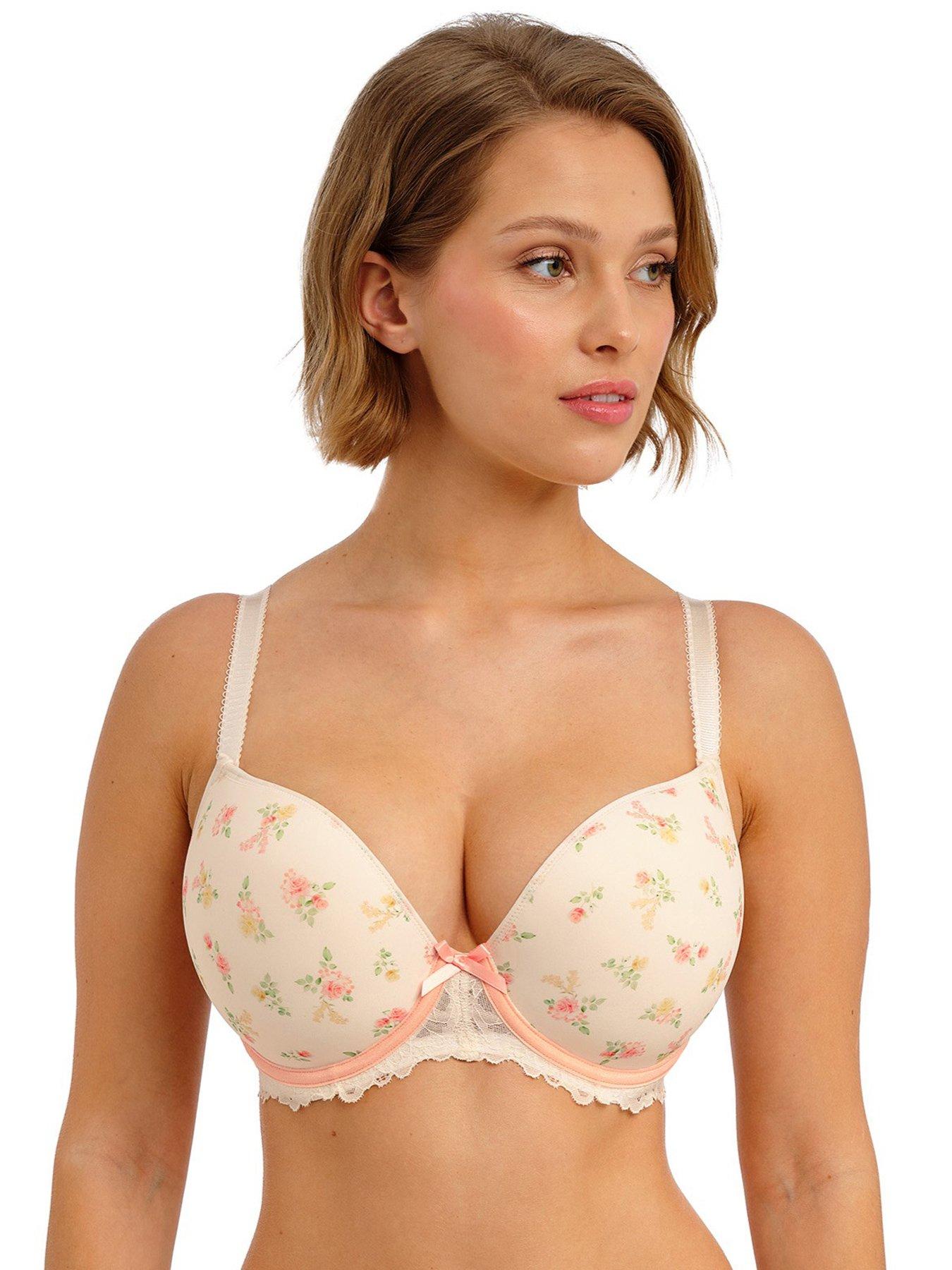 Freya Freya Cherish Me Underwire Moulded Plunge T-shirt Bra - Rose