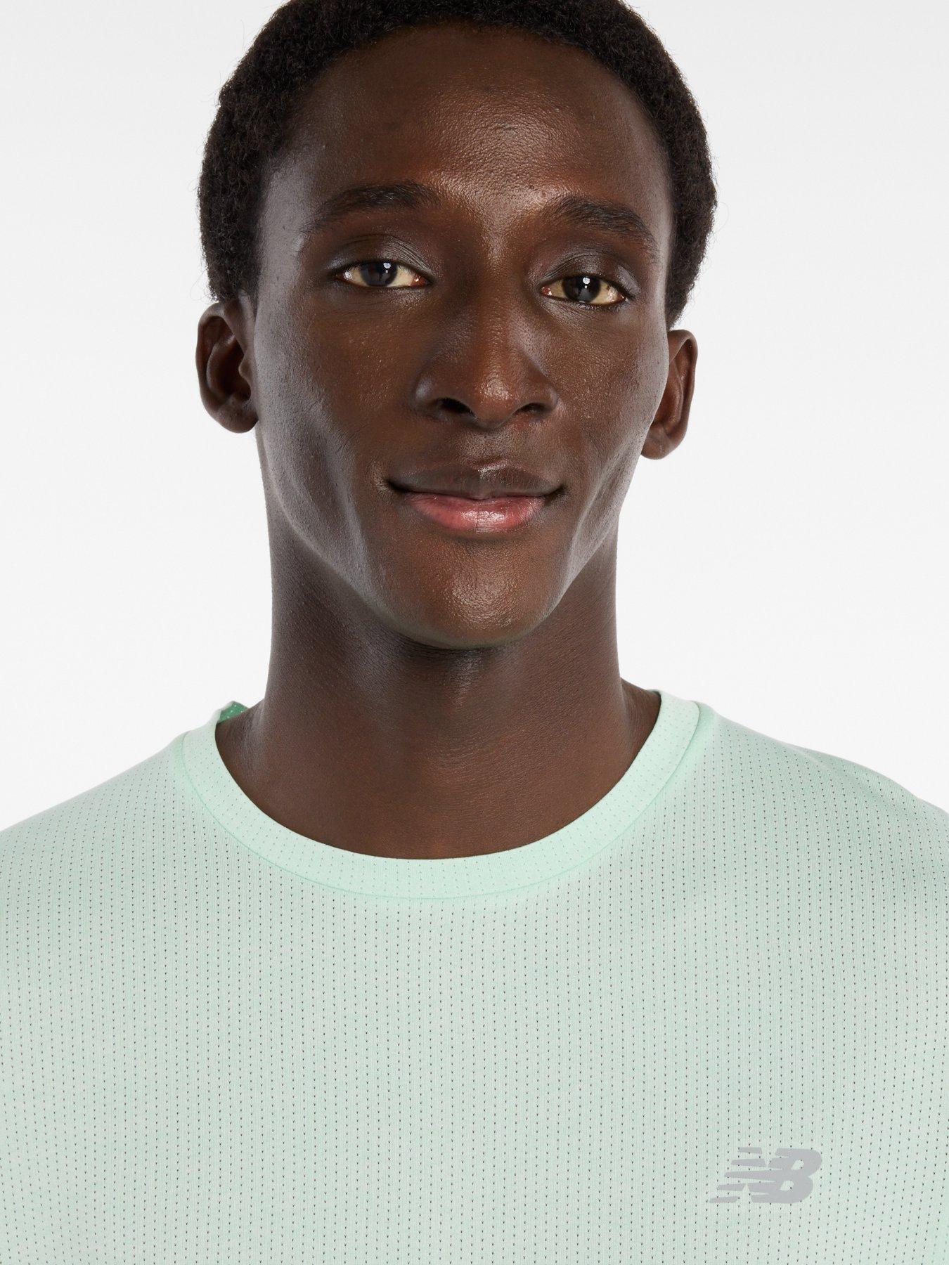 Image 4 of 5 of New Balance Mens Running Athletics T-Shirt - Green
