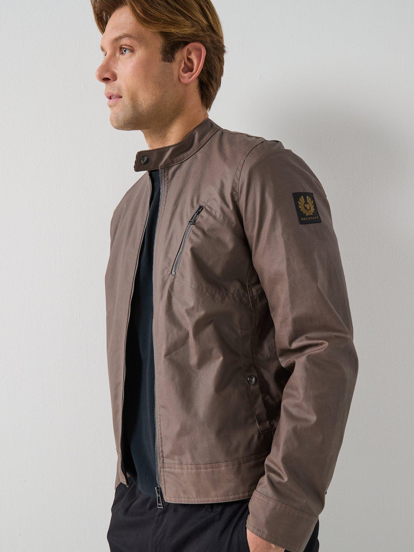 Belstaff Sideline Wax Jacket, Dark Grey, Size M, Men