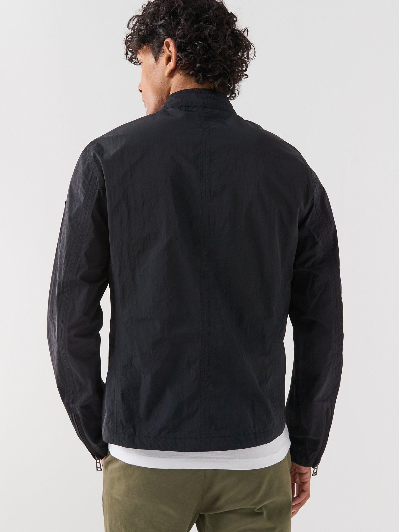 Image 2 of 6 of Belstaff Belstaff Grid Nylon Moto Biker Jacket - Black