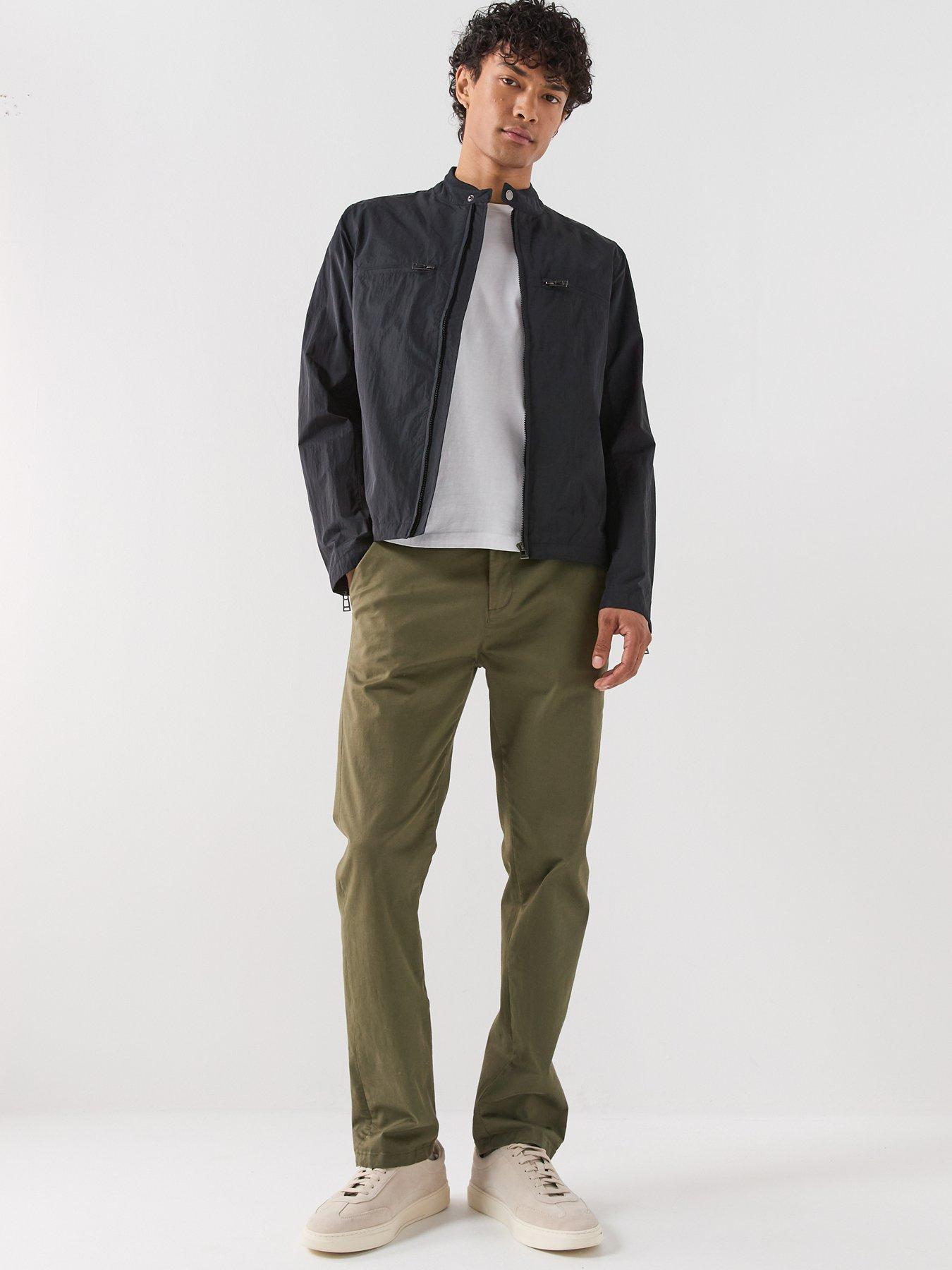 Image 3 of 6 of Belstaff Belstaff Grid Nylon Moto Biker Jacket - Black