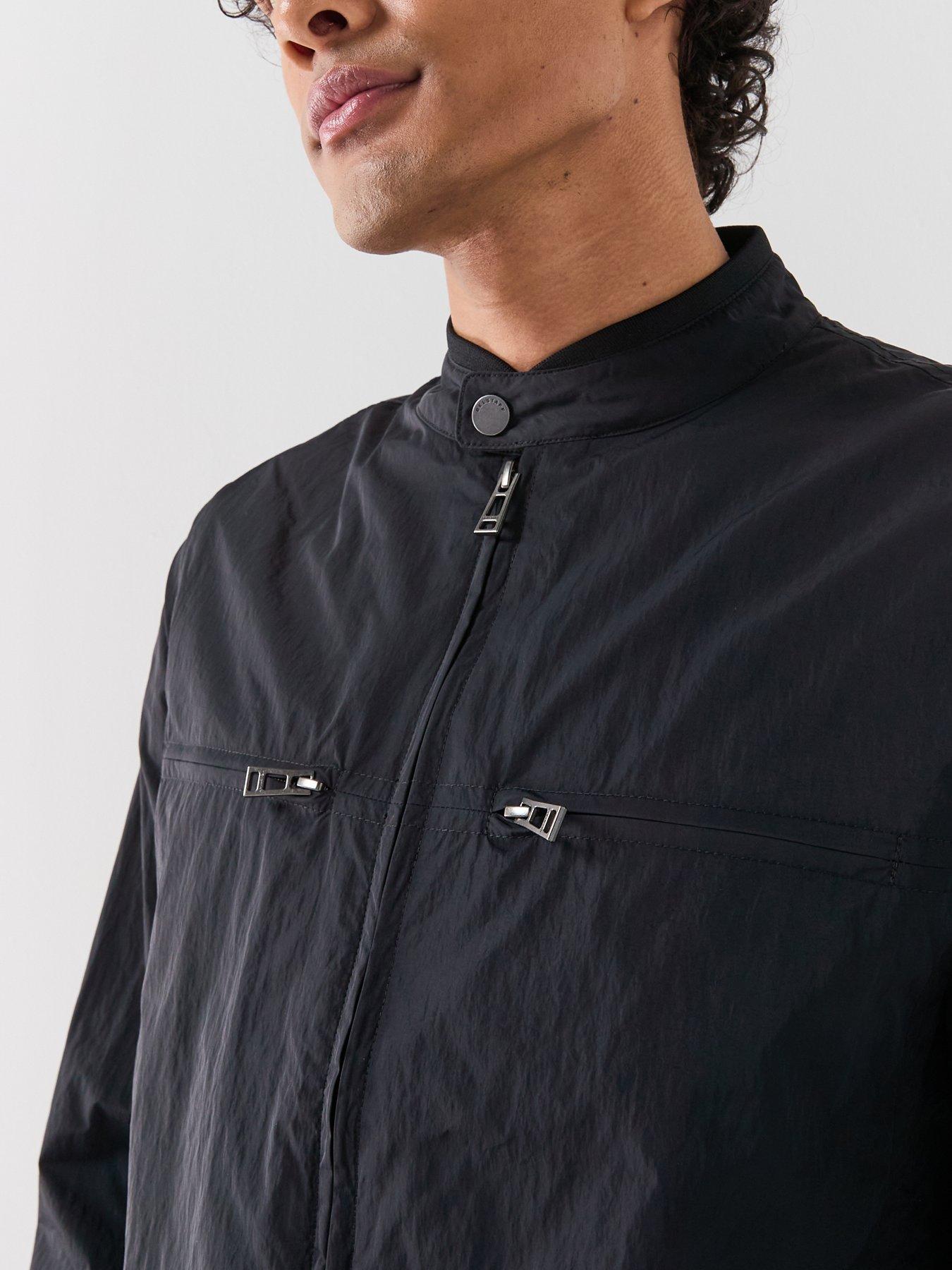 Image 5 of 6 of Belstaff Belstaff Grid Nylon Moto Biker Jacket - Black