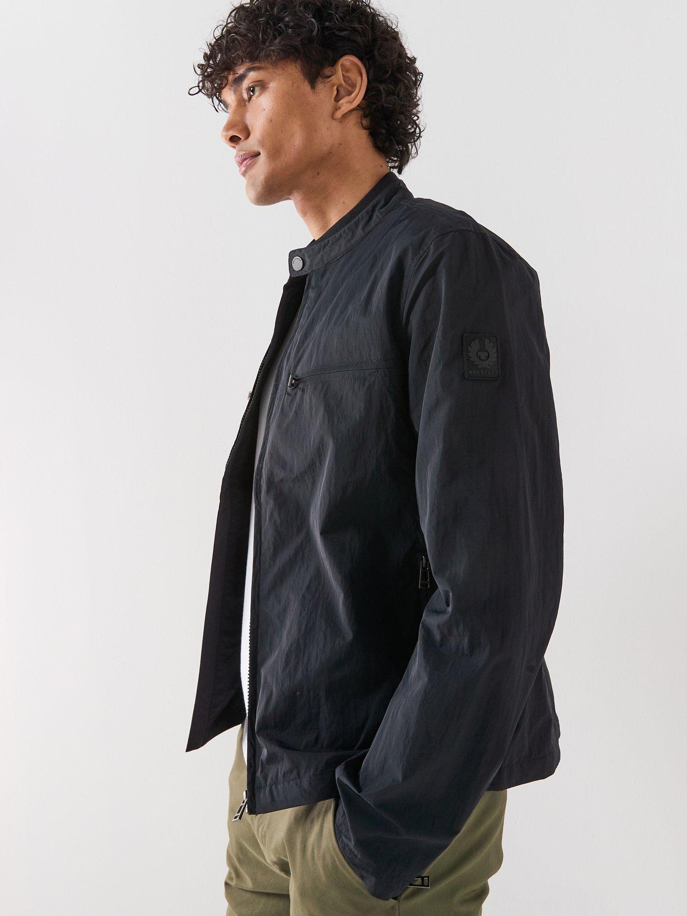 Image 6 of 6 of Belstaff Belstaff Grid Nylon Moto Biker Jacket - Black