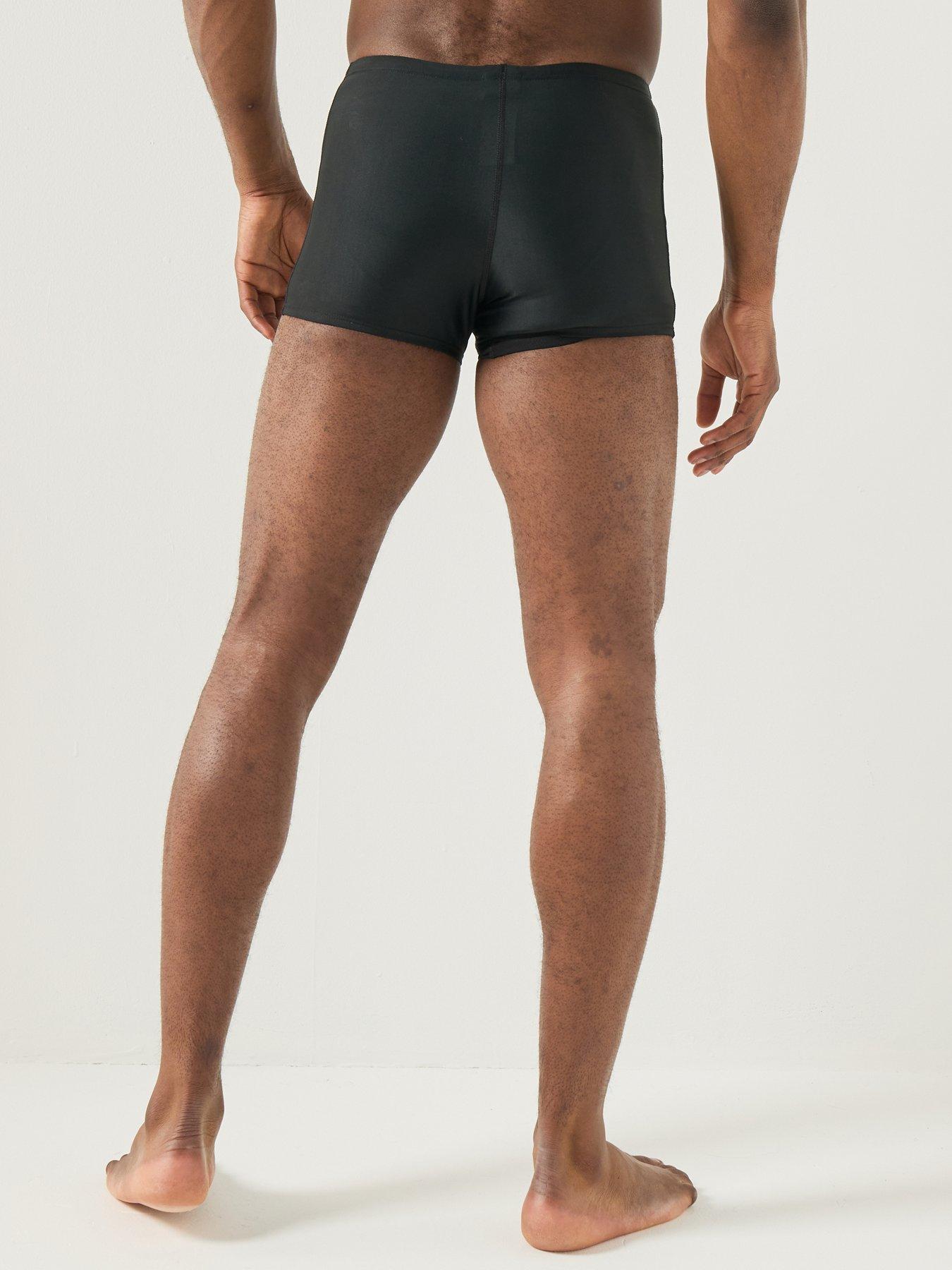 Image 2 of 6 of Nike Mens Square Leg Swim Short- Black