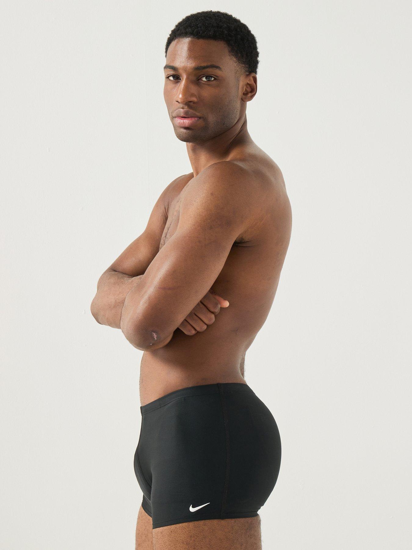 Image 4 of 6 of Nike Mens Square Leg Swim Short- Black