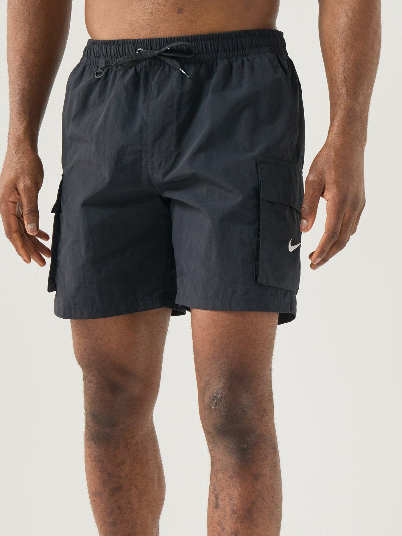 Image 4 of 6 of Nike Mens 7Inch Full Lined Cargo Swim Shorts - Black