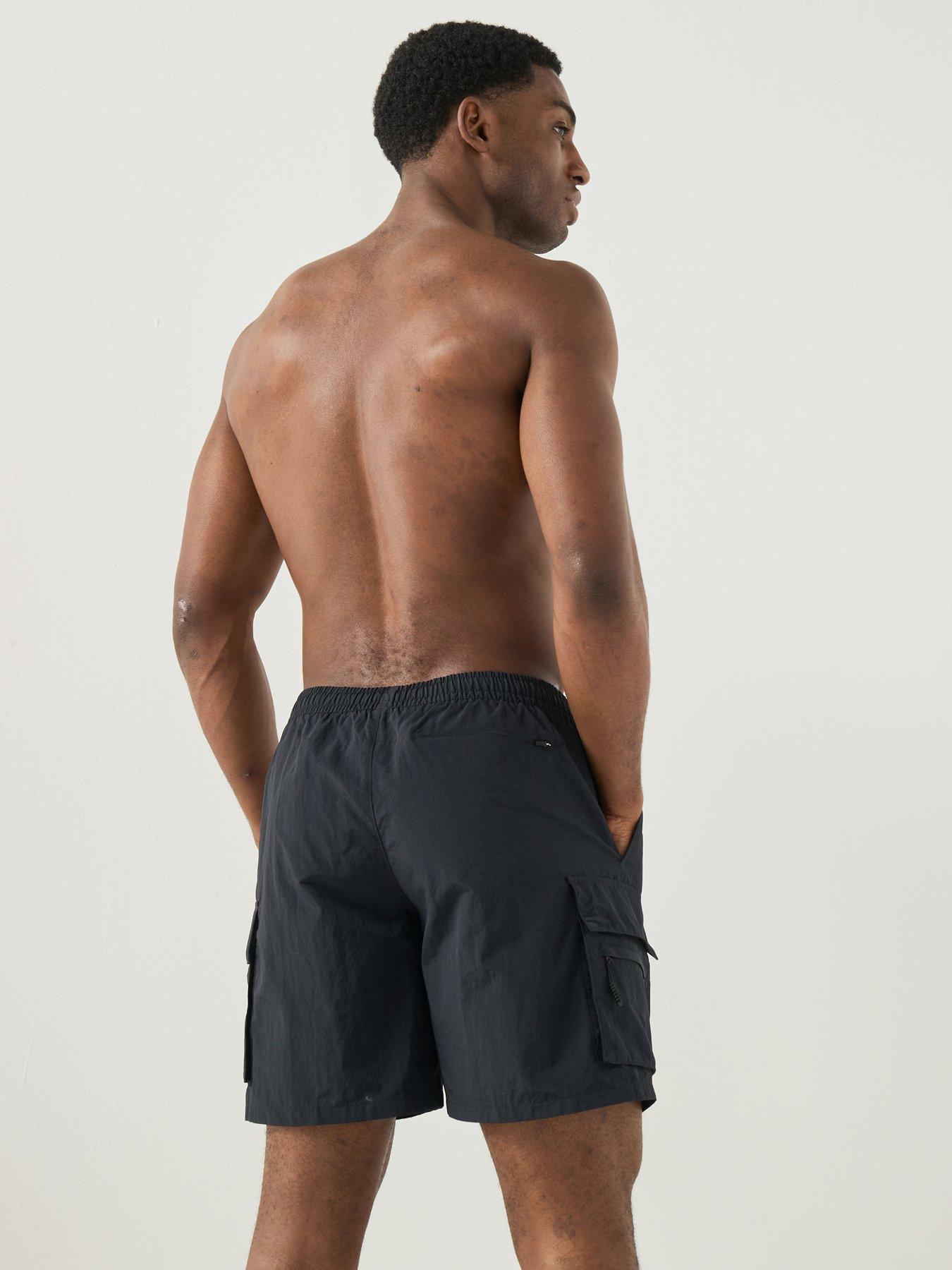 Image 6 of 6 of Nike Mens 7Inch Full Lined Cargo Swim Shorts - Black