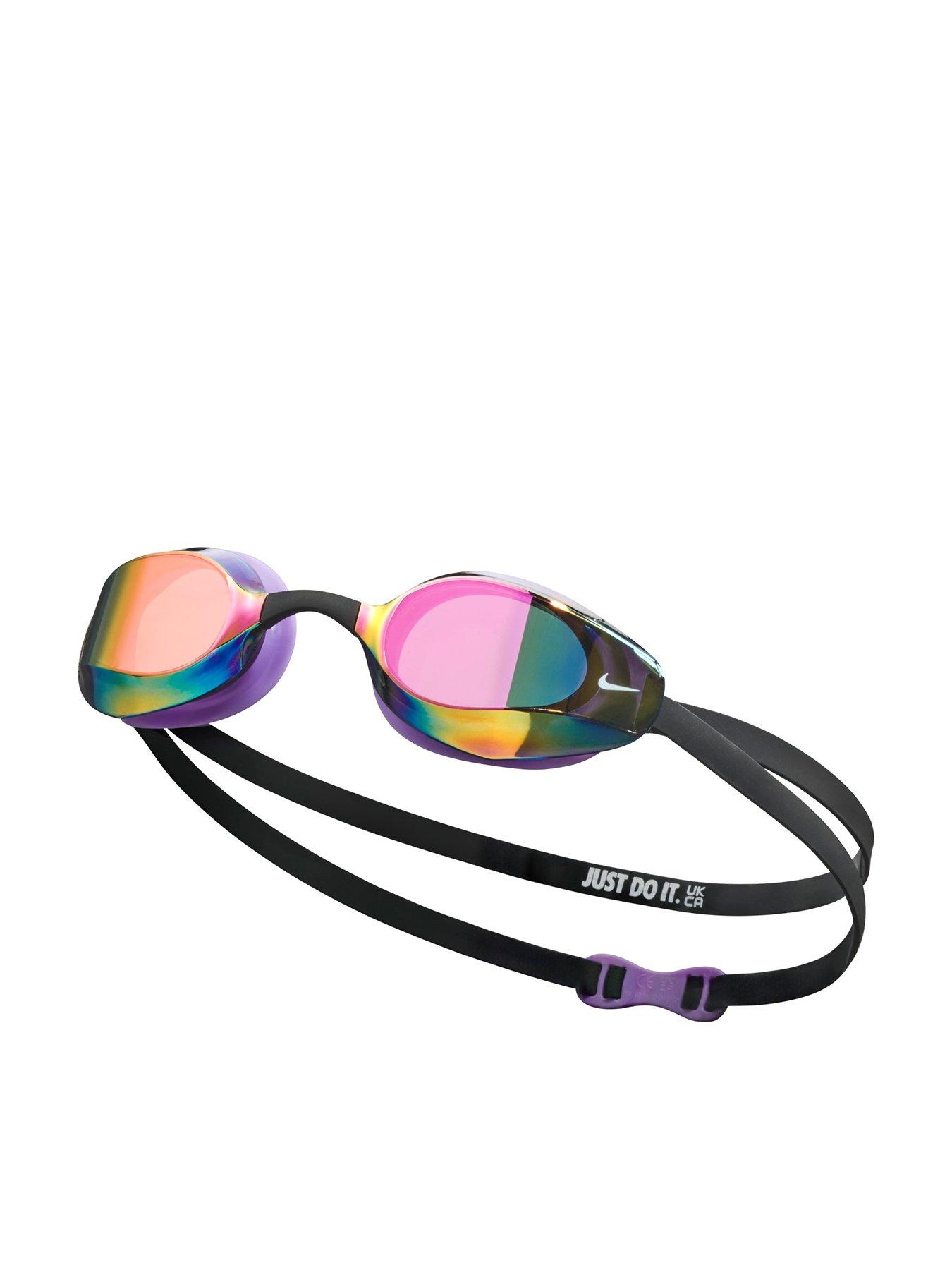 Nike Adults Unisex Vapor Mirrored Swim Goggles - Black