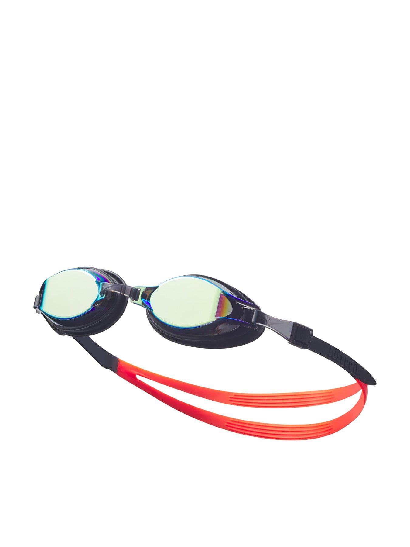 Nike Adults Unisex Chrome Mirrored Swim Goggles - Gold