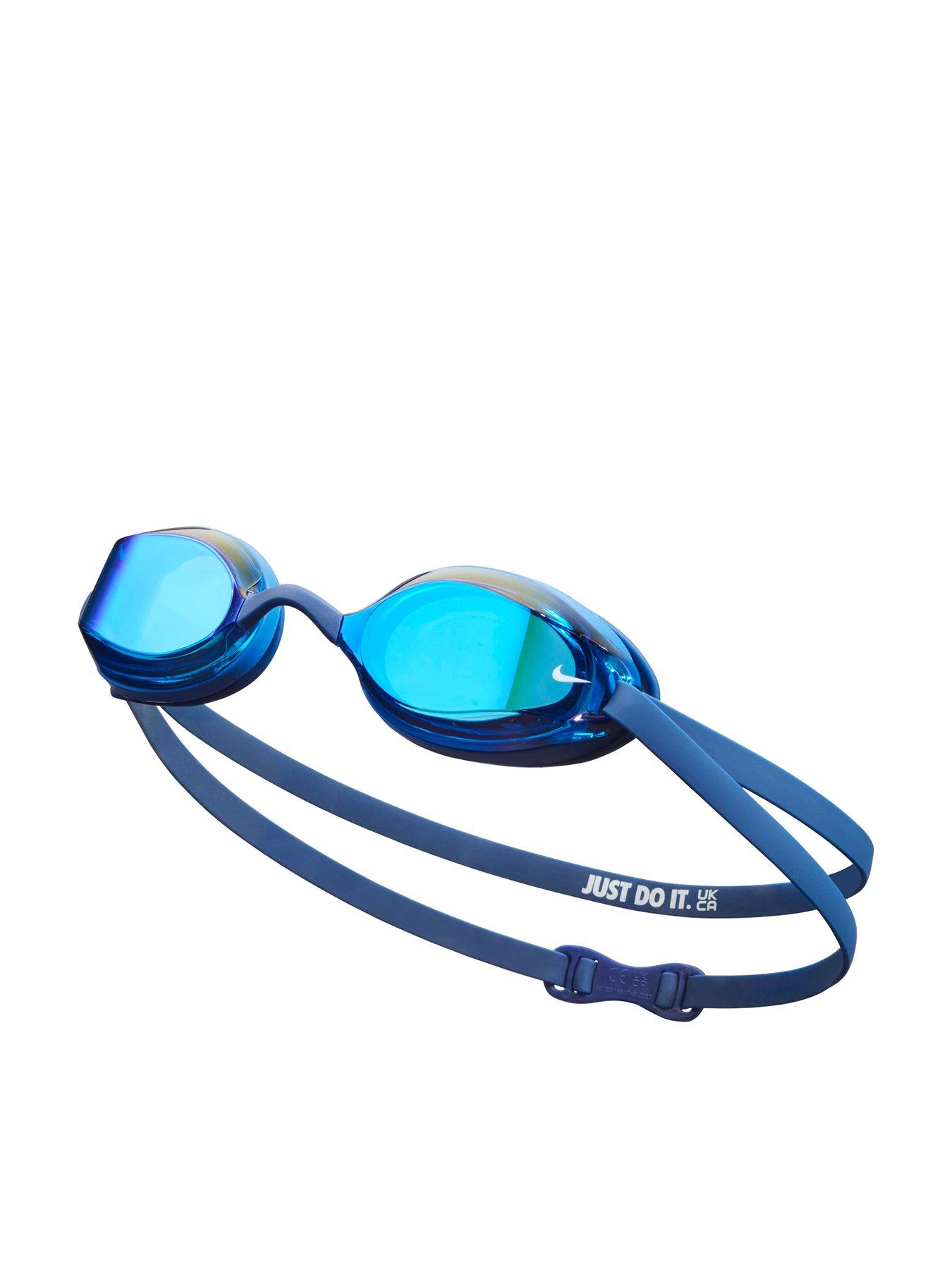 Image 1 of 1 of Nike Adults Unisex Legacy Comfort Mirrored Swim Goggles - Navy