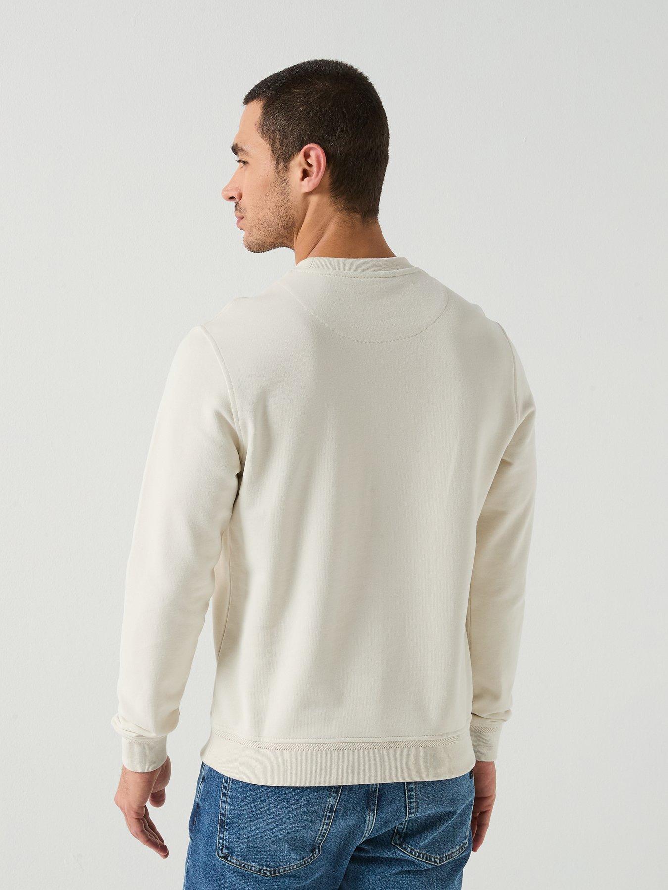Image 2 of 4 of Belstaff Left Chest Patch Logo Regular Fit Crew Sweat - Natural