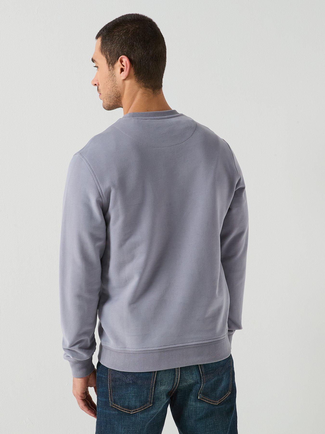 Image 2 of 5 of Belstaff Left Chest Patch Logo Crew Sweatshirt - Grey