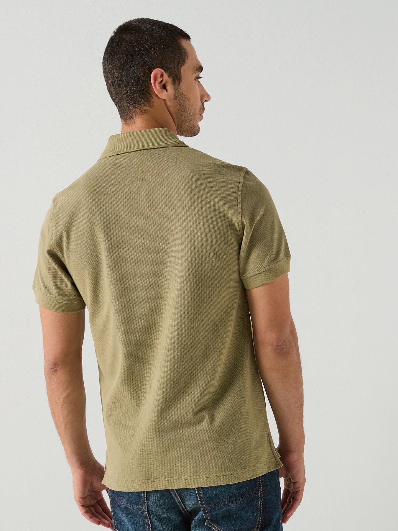 Image 2 of 5 of Belstaff Left Chest Patch Logo Polo Shirt - Light Khaki