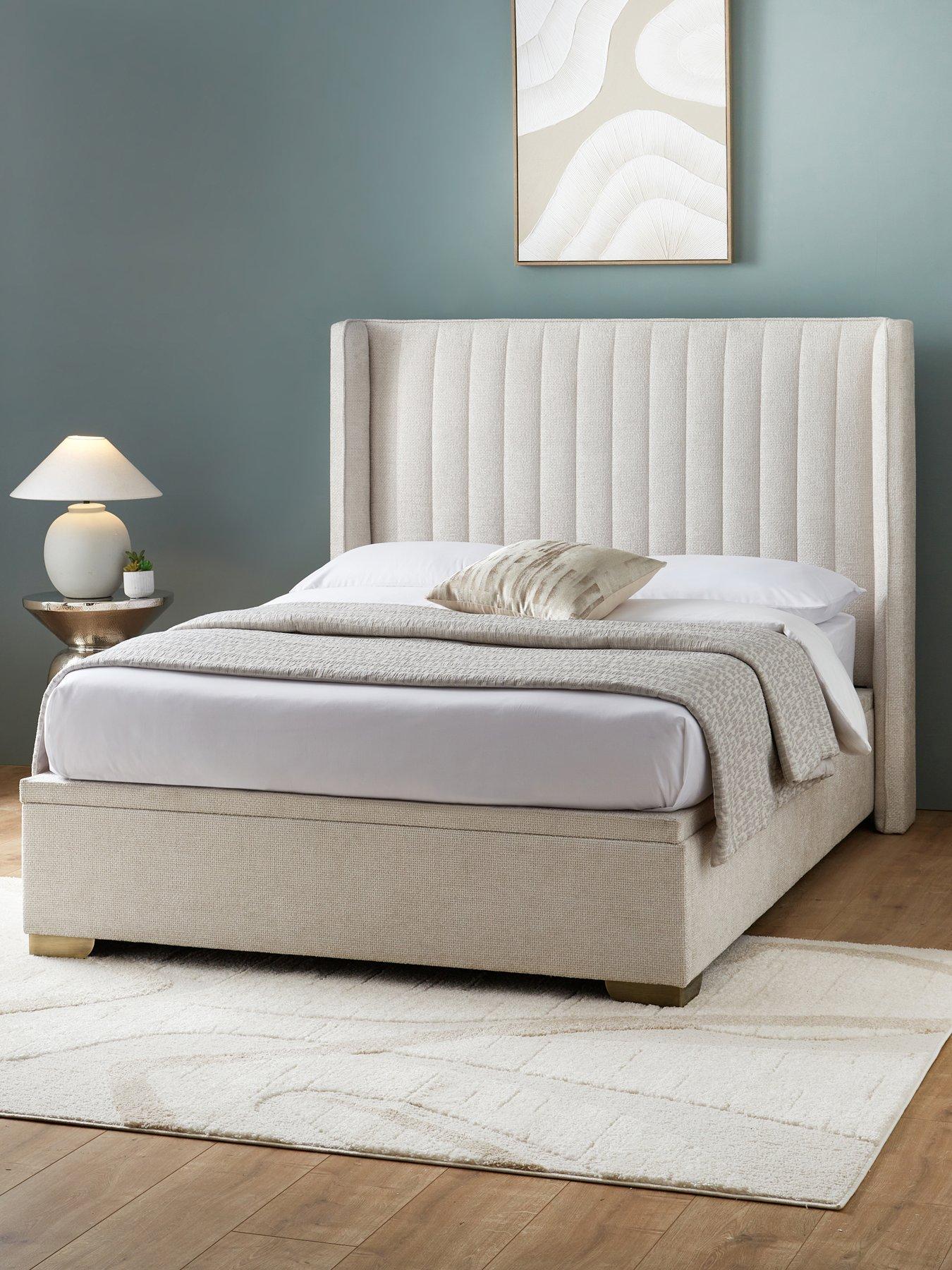The Very Collection: Kingston Woven Bed with Mattress Options (Buy  &  SAVE!) - Beige