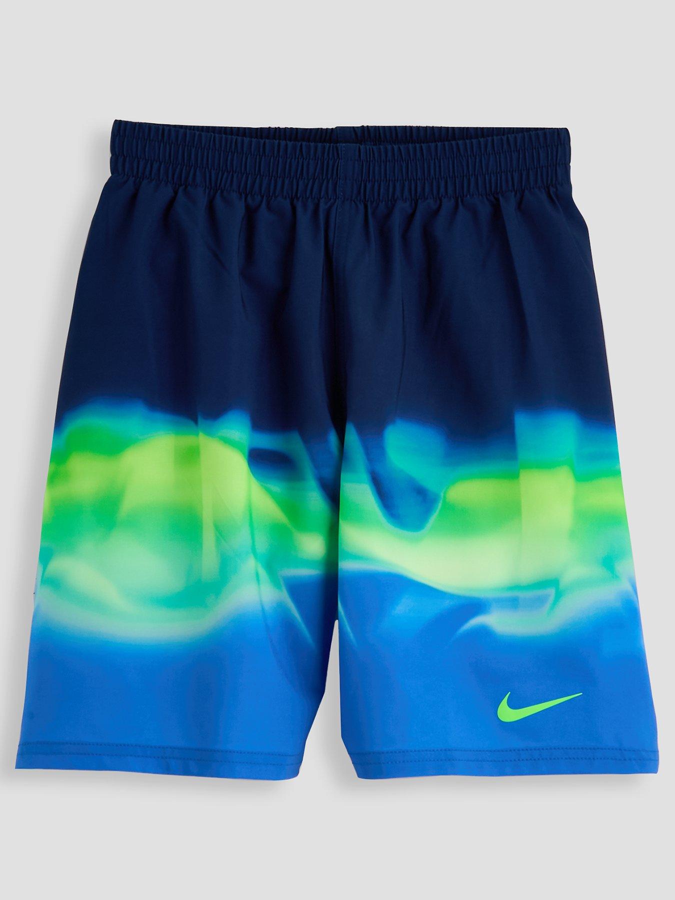 Image 1 of 4 of Nike Boys 4inch Volley Swim Shorts - Blue