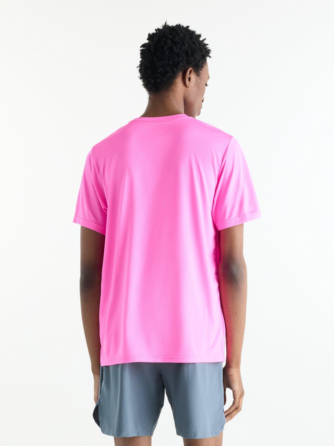 Image 2 of 4 of New Balance Mens Running Sport Essentials T-Shirt - Pink