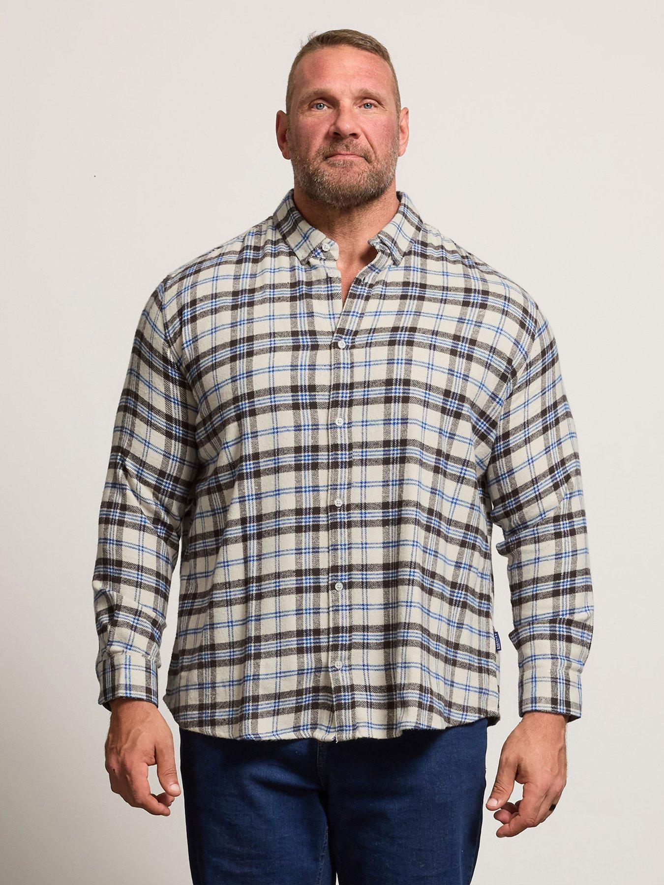 BadRhino Long Sleeve Check Shirt - White