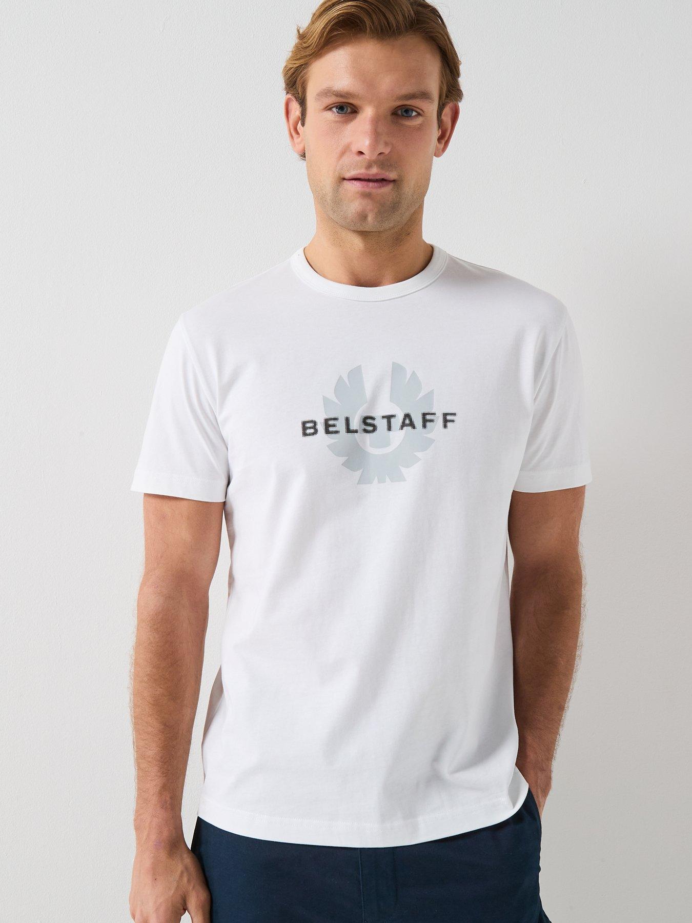 Belstaff Surface Large Logo T-Shirt, White, Size 3Xl, Men