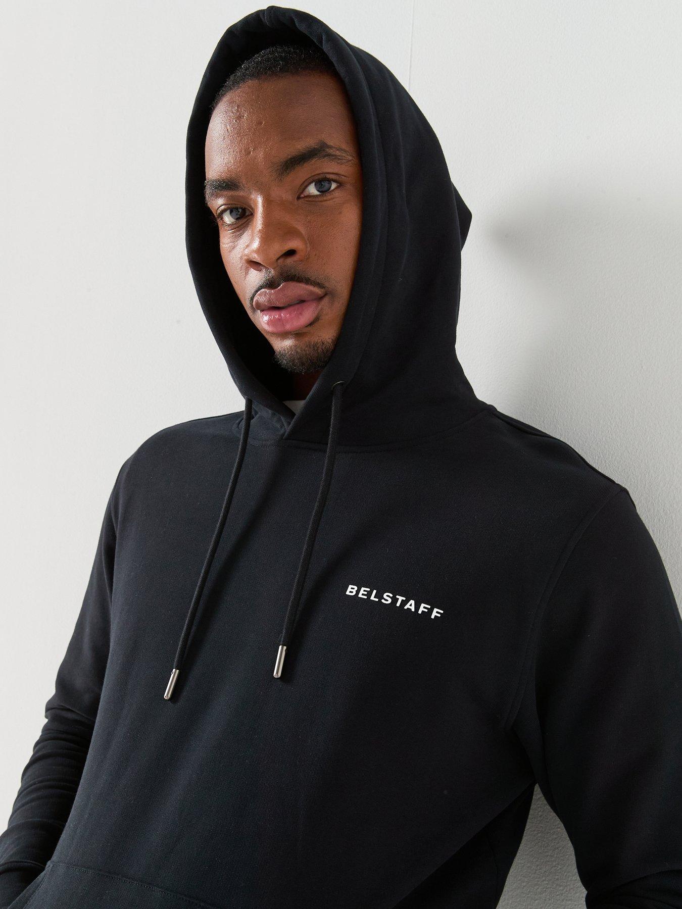 Image 4 of 4 of Belstaff Belstaff Border Large Back Logo Hoodie - Black