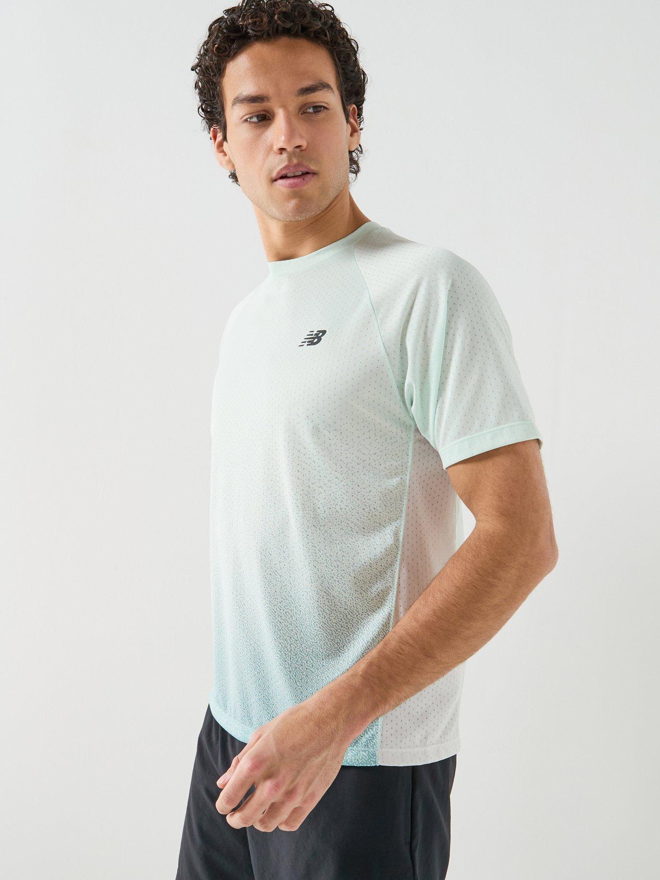 Image 1 of 6 of New Balance Mens Running Viz-Tech T-Shirt - Green