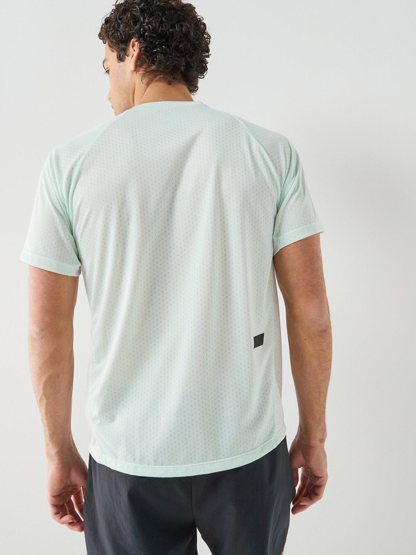 Image 2 of 6 of New Balance Mens Running Viz-Tech T-Shirt - Green