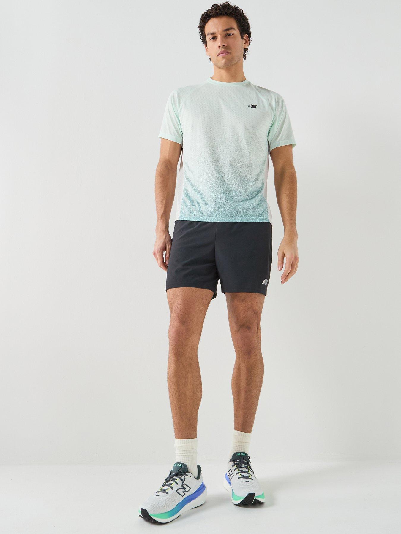 Image 3 of 6 of New Balance Mens Running Viz-Tech T-Shirt - Green