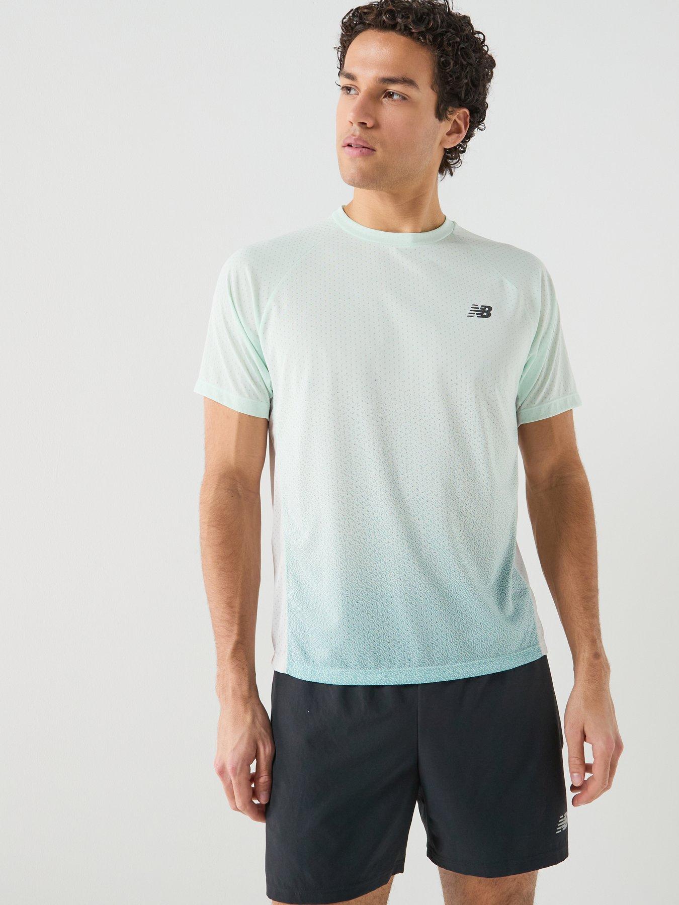 Image 6 of 6 of New Balance Mens Running Viz-Tech T-Shirt - Green
