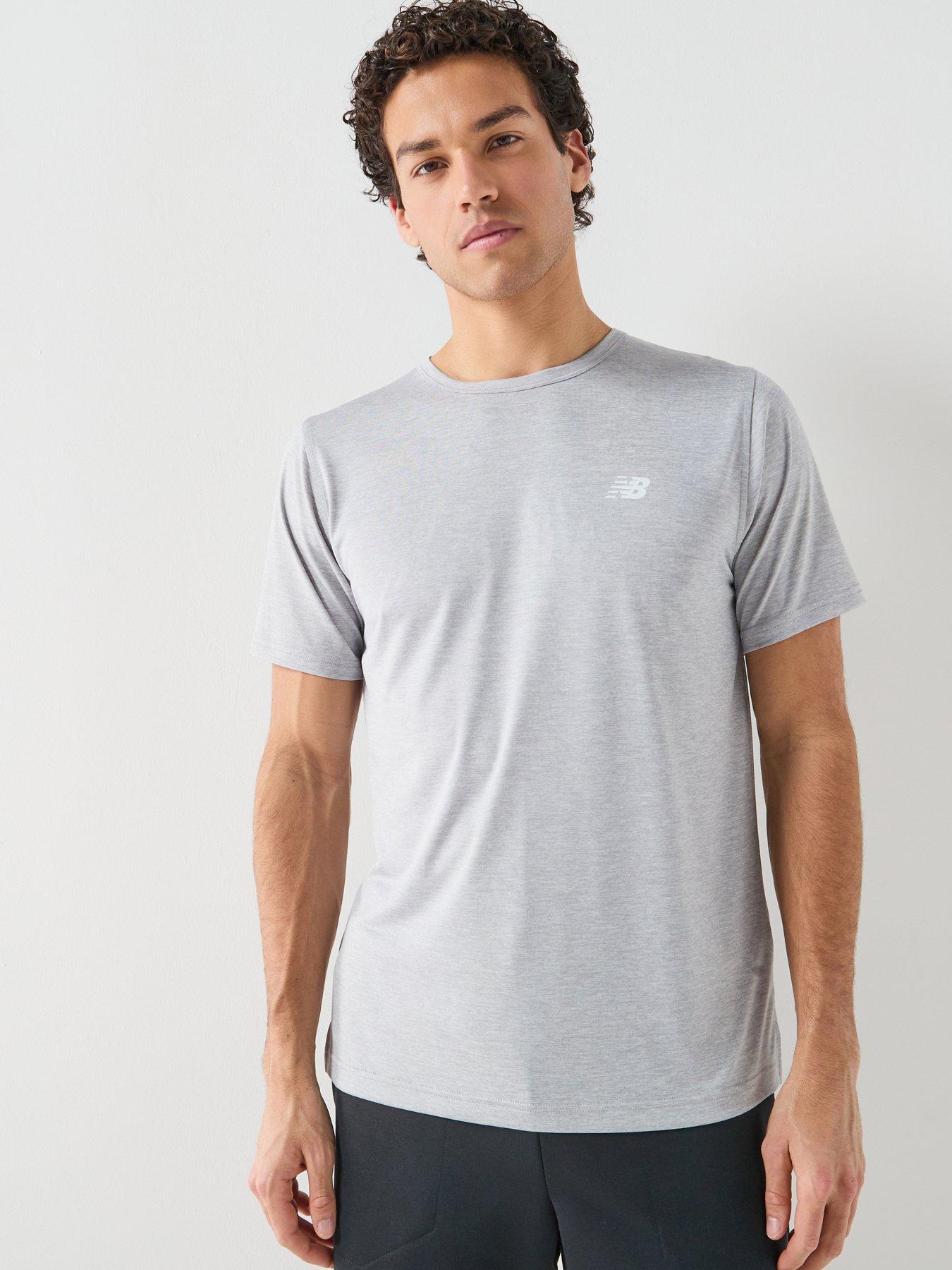 New Balance Mens Training Sport Essentials Utility T-Shirt - Grey