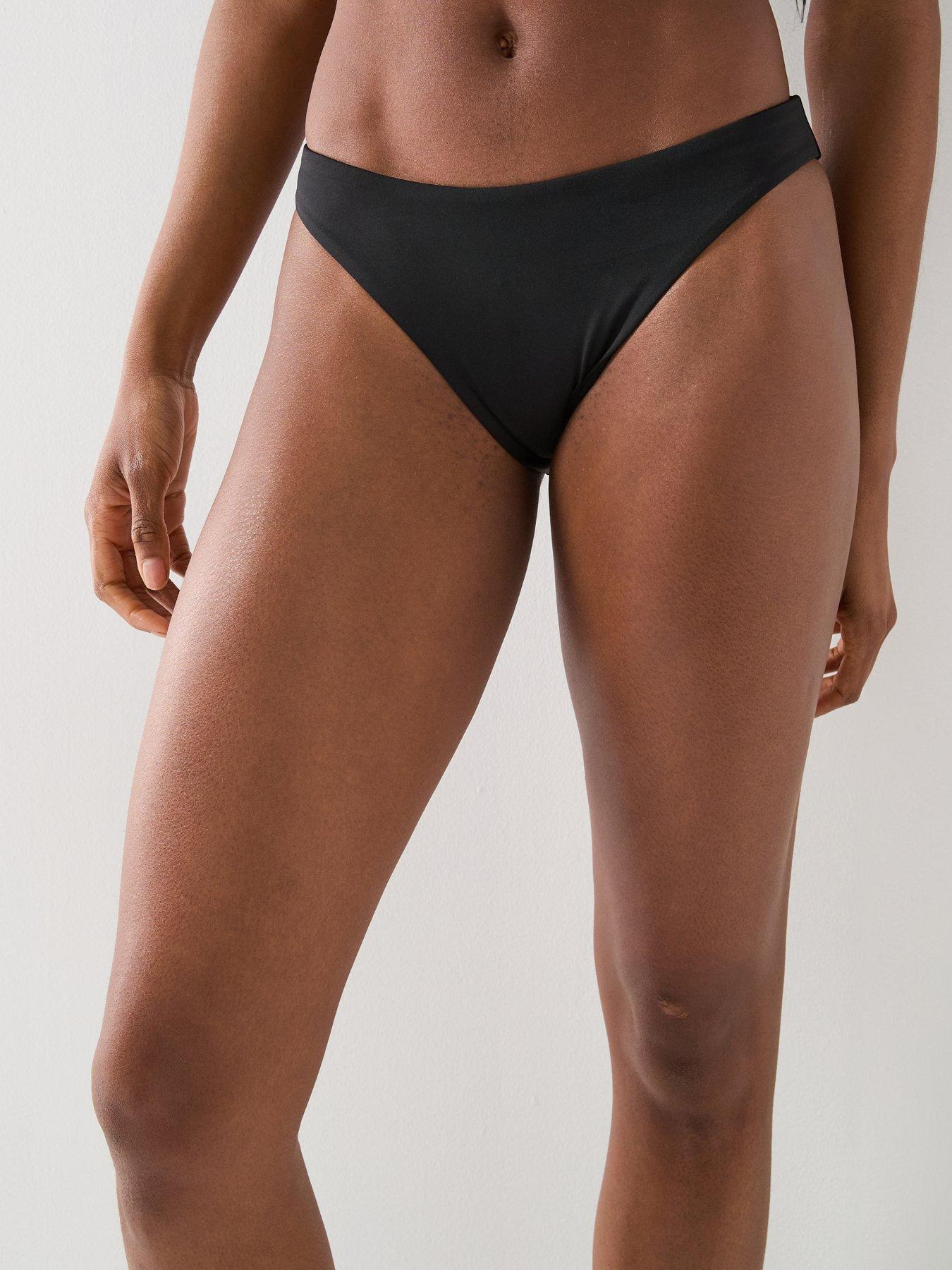 Nike Womens String Bikini Bottom, Black, Size 2Xl, Women