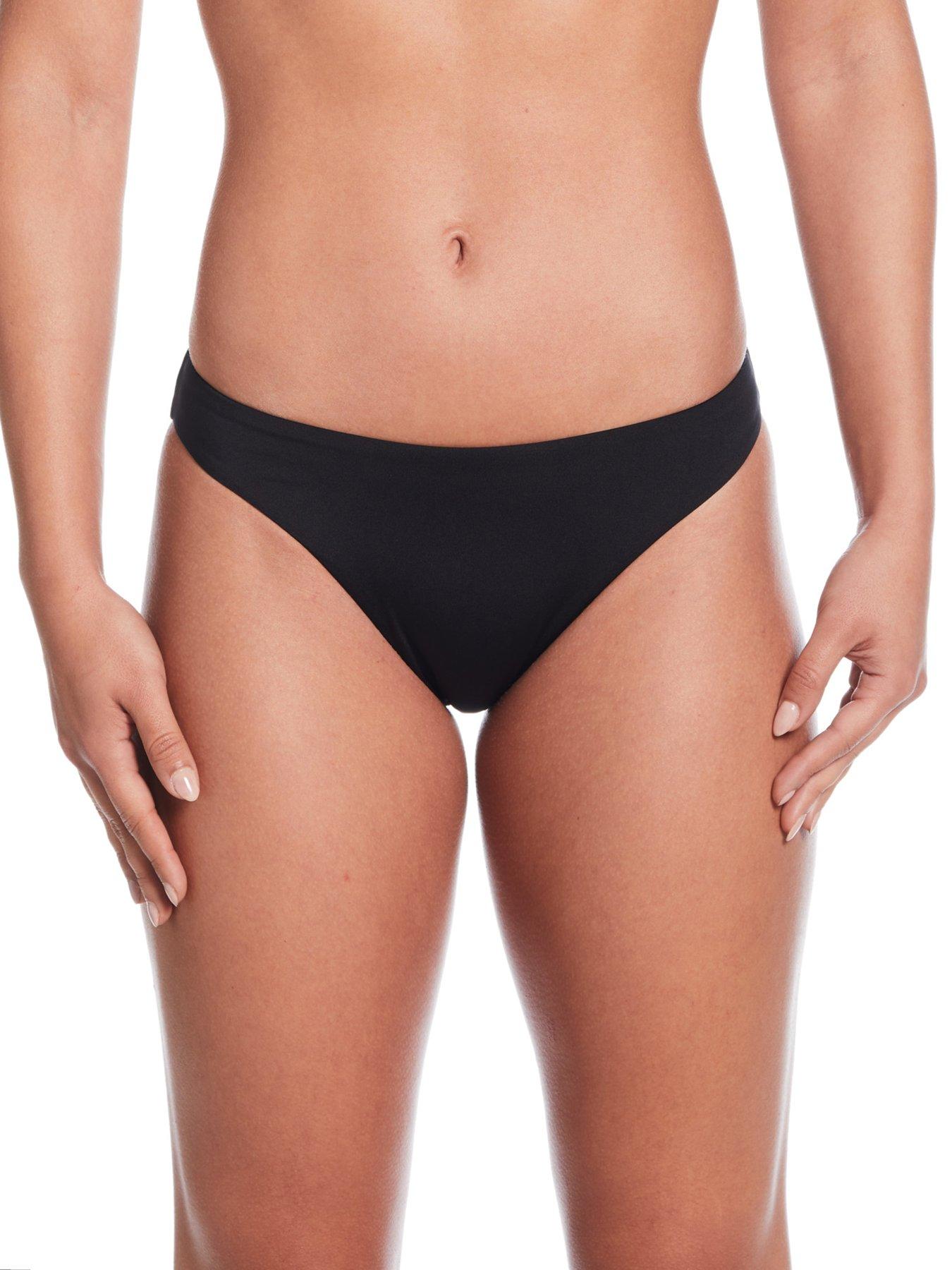 Image 1 of 4 of Nike Womens String Bikini Bottom - Black