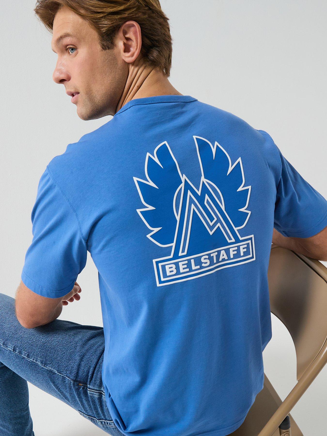Image 5 of 5 of Belstaff Expedition Mountain Logo Back Print T-Shirt - Dark Blue