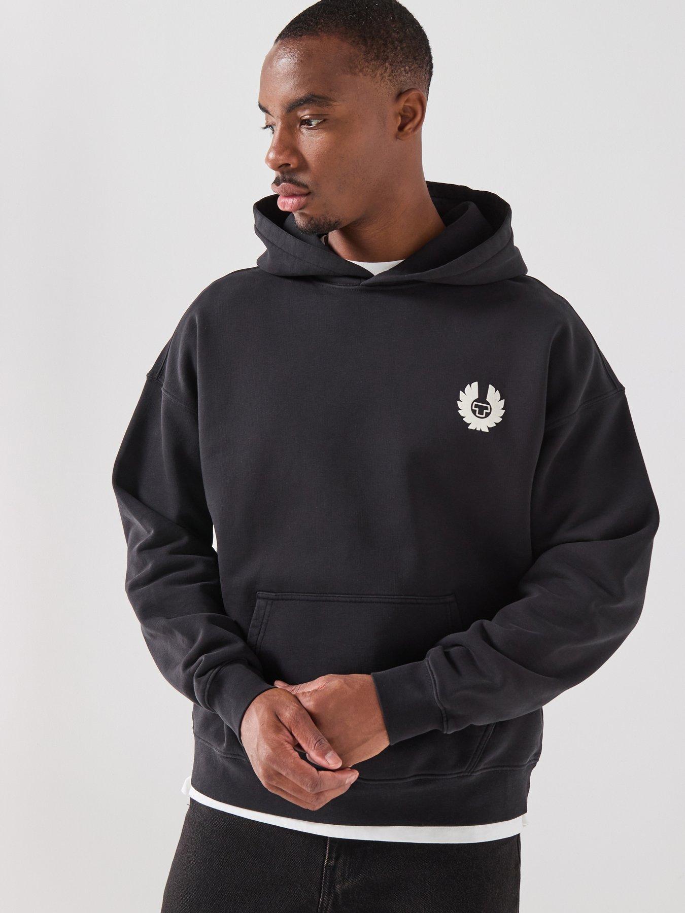 Belstaff Belstaff Competition Large Back Arch Logo Hoodie - Black
