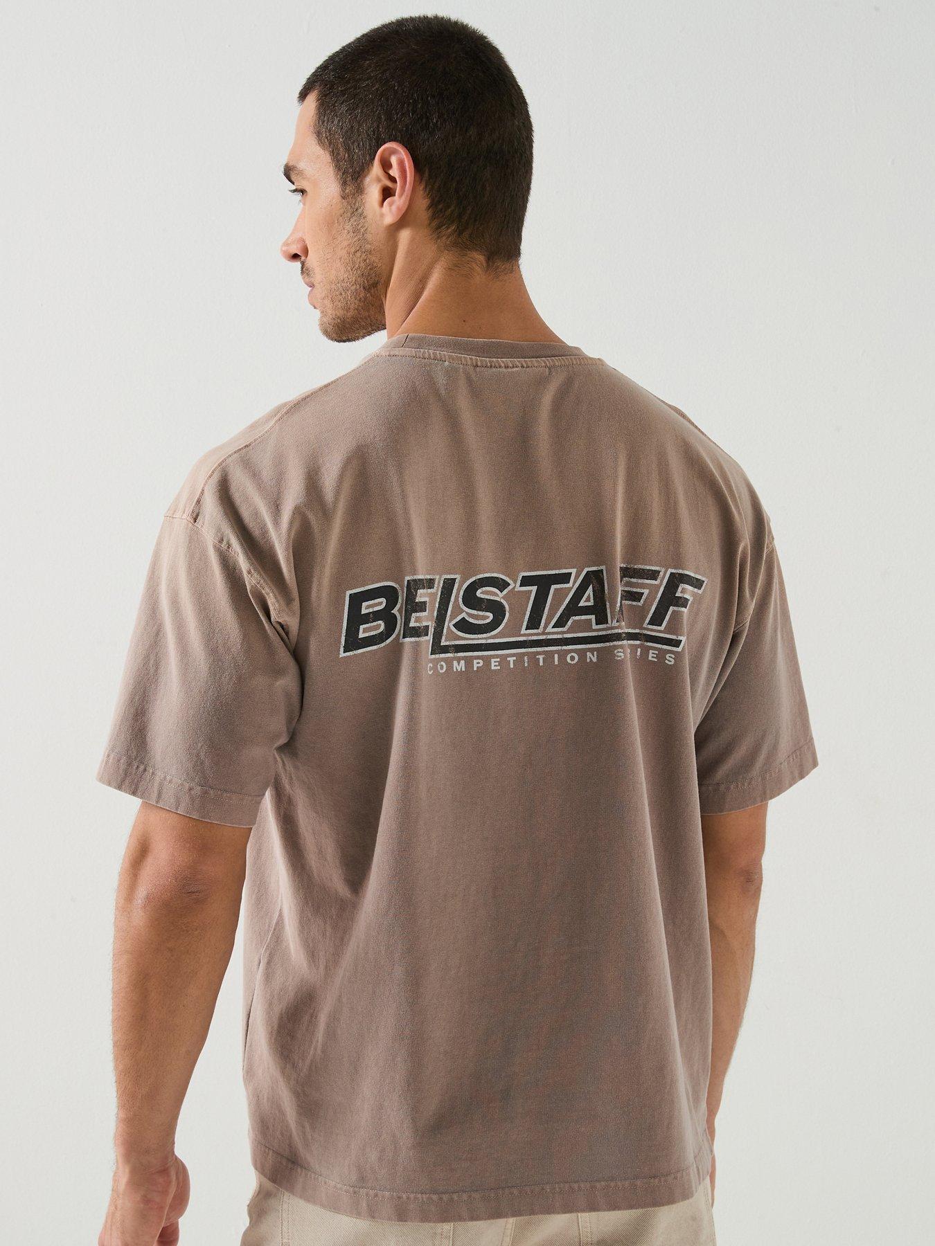 Belstaff Competition Momentum Script Back Print T-Shirt - Brown