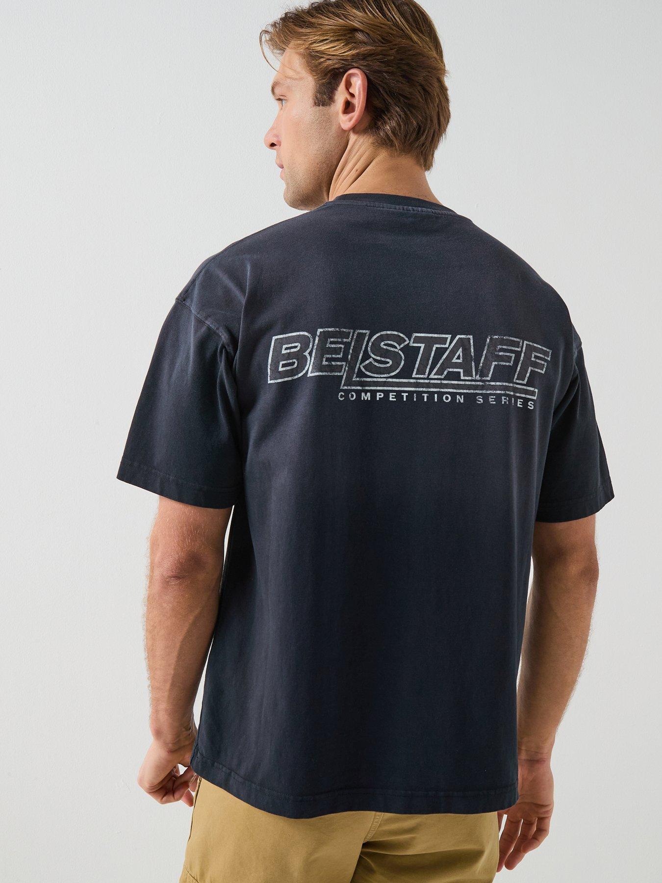 Belstaff Competition Momentum Script Back Print T-Shirt - Black