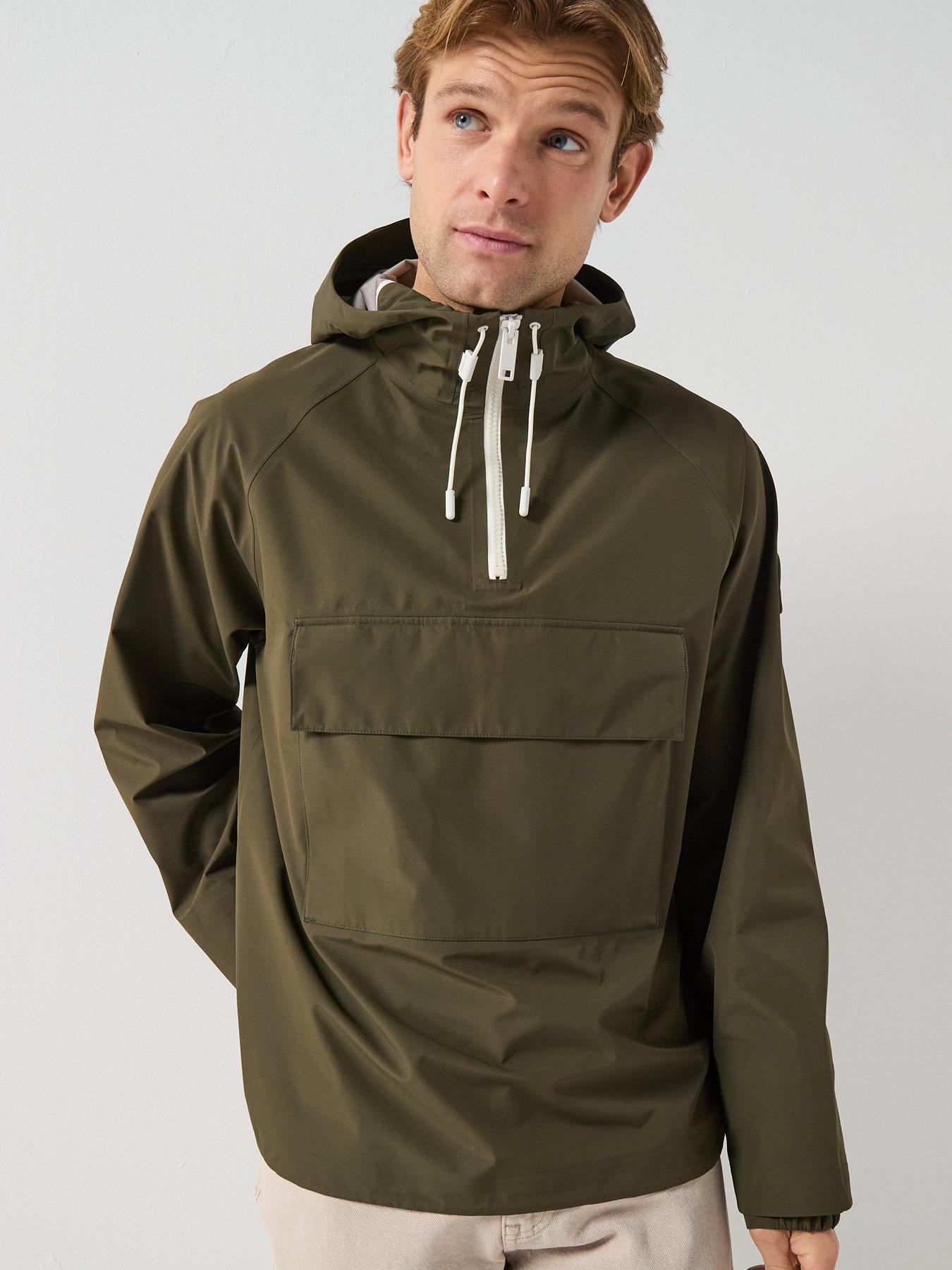 Image 1 of 6 of Belstaff Expedition Eiger Smock Lightweight Pullover Jacket - Dark Khaki