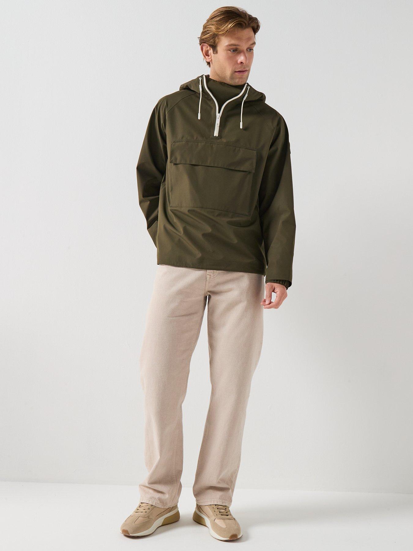 Image 3 of 6 of Belstaff Expedition Eiger Smock Lightweight Pullover Jacket - Dark Khaki