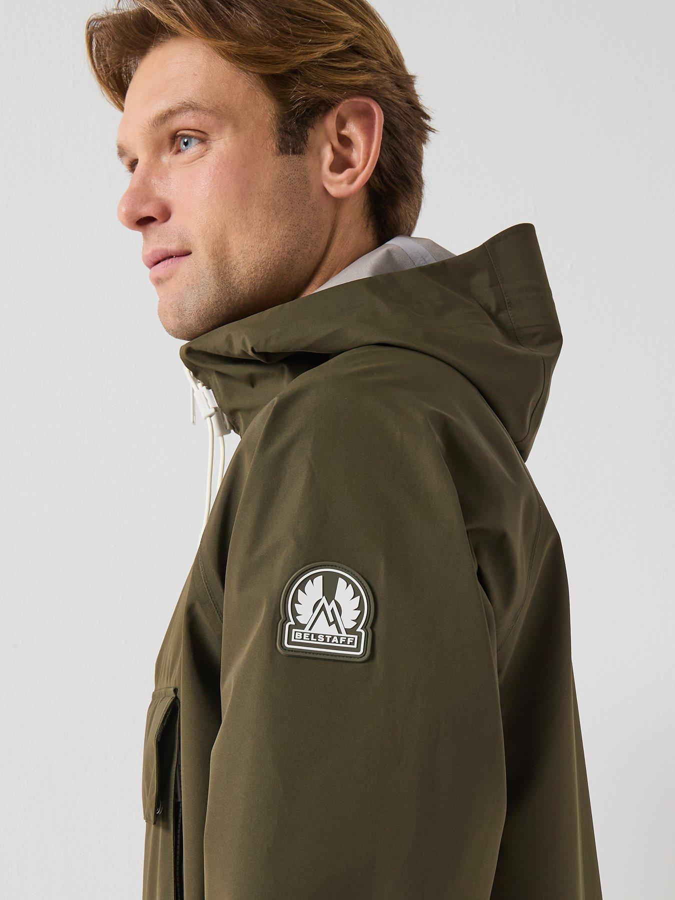 Image 4 of 6 of Belstaff Expedition Eiger Smock Lightweight Pullover Jacket - Dark Khaki