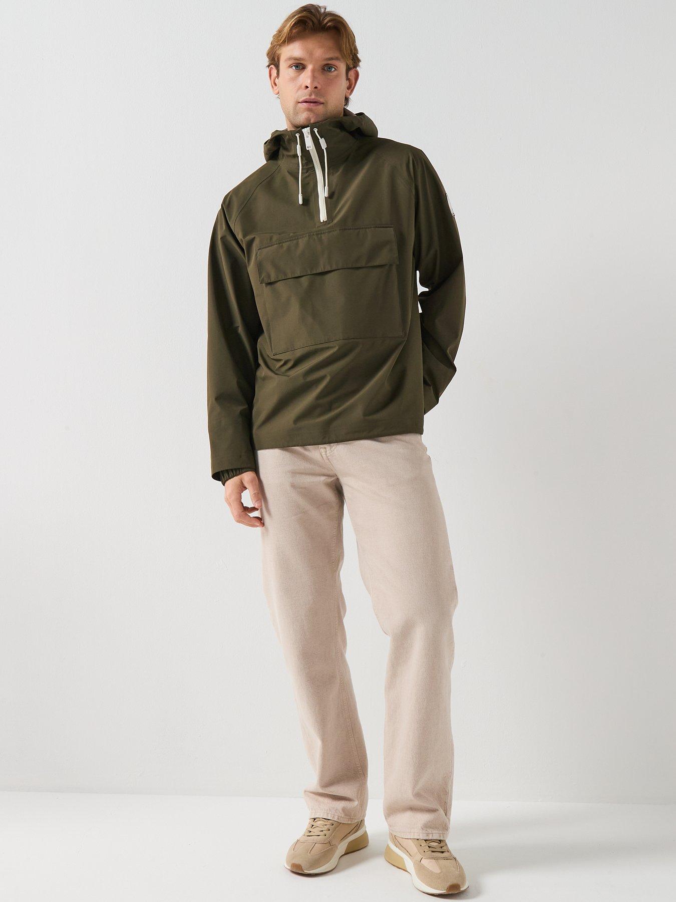 Image 5 of 6 of Belstaff Expedition Eiger Smock Lightweight Pullover Jacket - Dark Khaki
