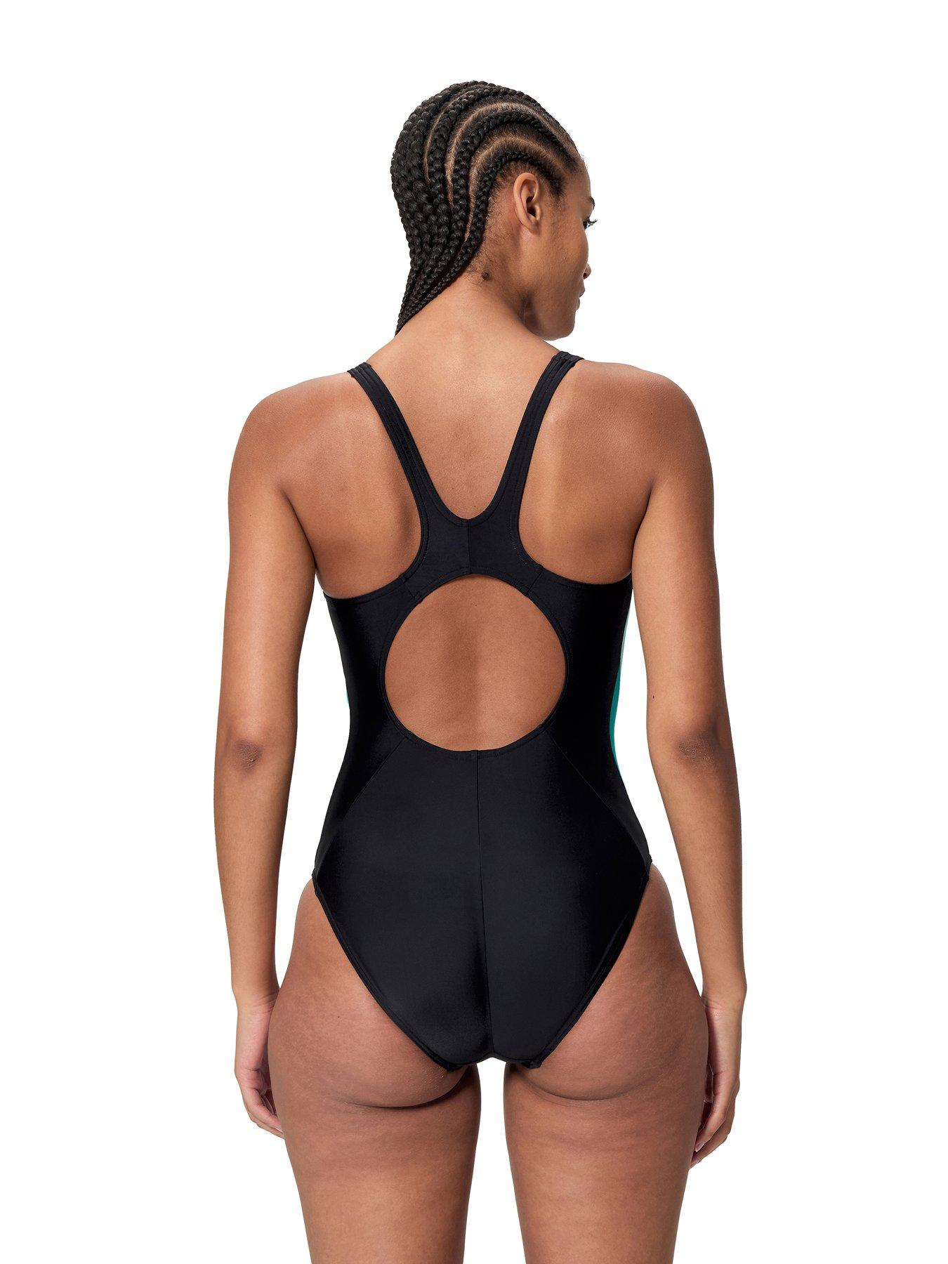 Image 2 of 5 of Speedo Womens Colorblock Splice 20 One Piece - Dark Grey